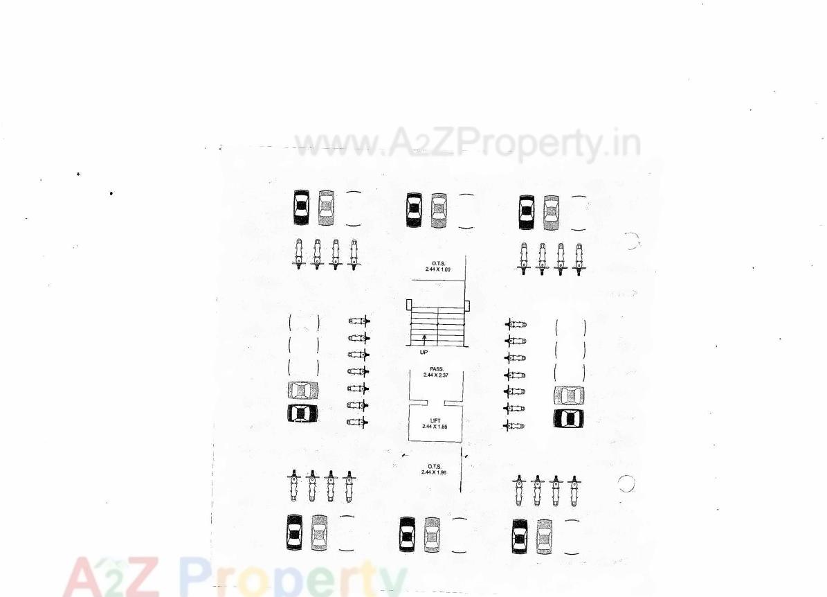 Layout of real estate project Om Apartment located at Raiya, Rajkot, Gujarat