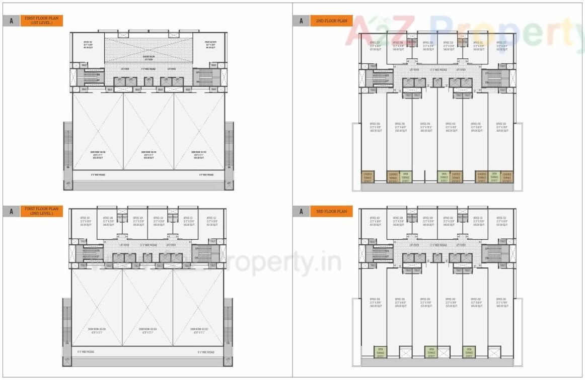 Layout of real estate project Om Decora 9 Square located at Nana-mava, Rajkot, Gujarat