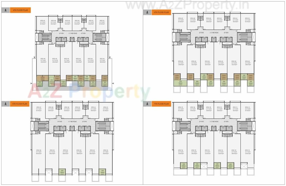 Layout of real estate project Om Decora 9 Square located at Nana-mava, Rajkot, Gujarat