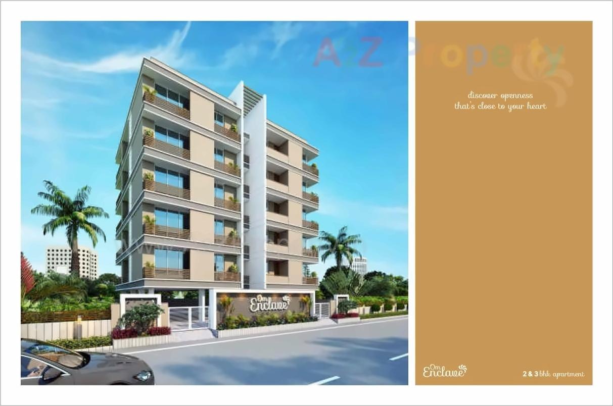 3D Elevation of real estate project Om Enclave located at Raiya, Rajkot, Gujarat
