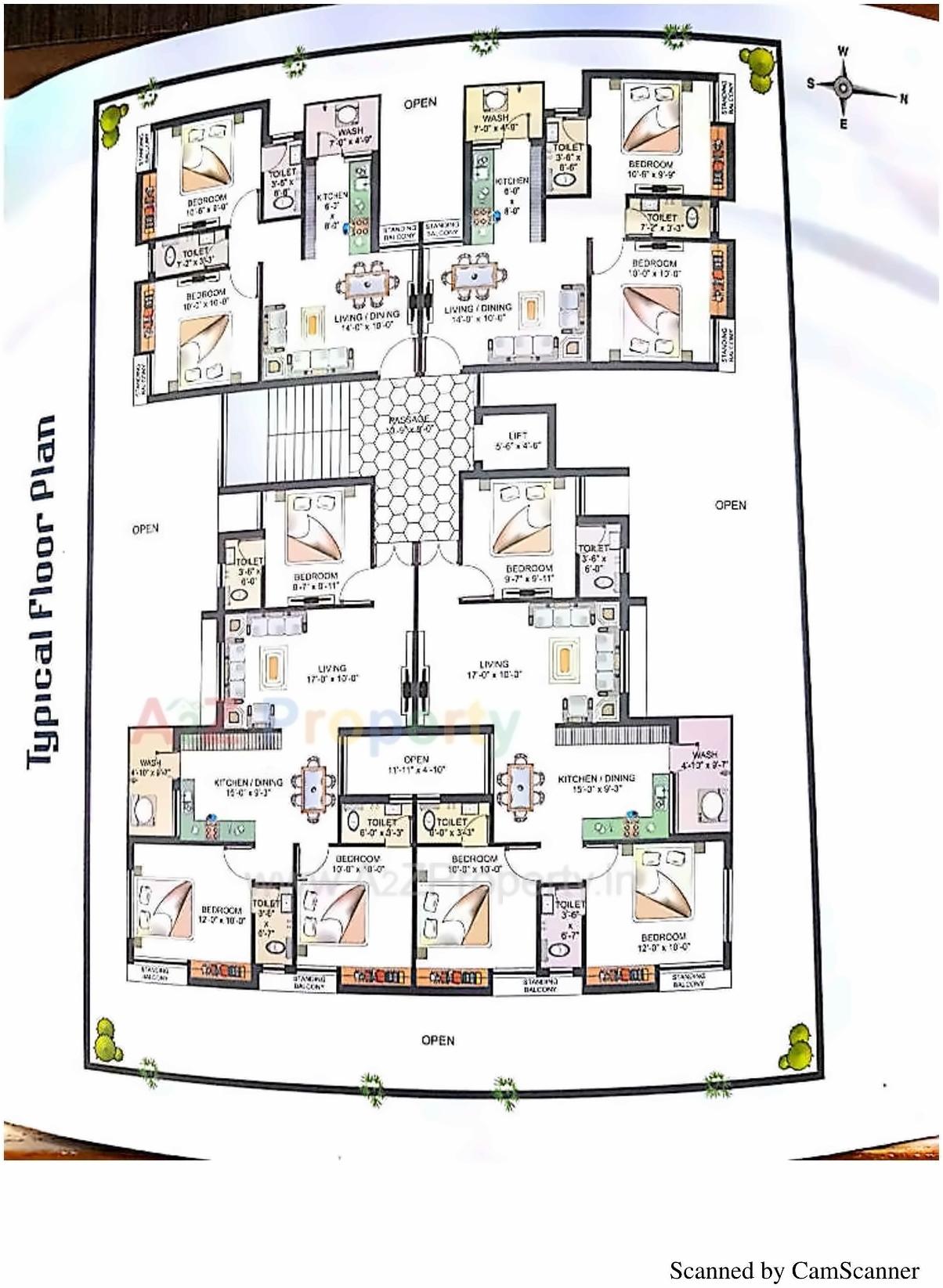 Layout of real estate project Om Exotica located at Rajkot, Rajkot, Gujarat