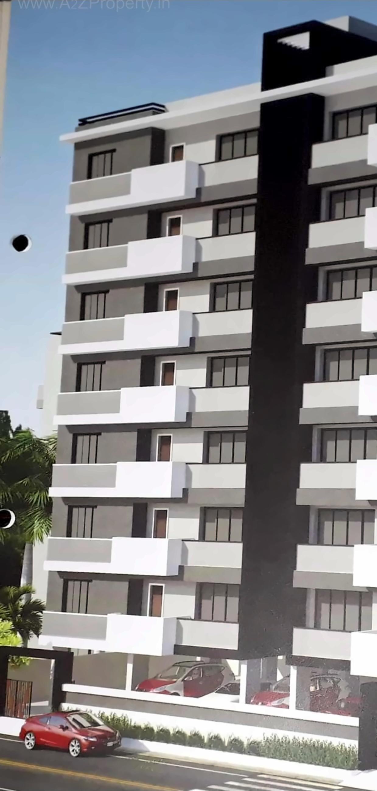 3D Elevation of real estate project Omkar Hight located at Rajkot, Rajkot, Gujarat