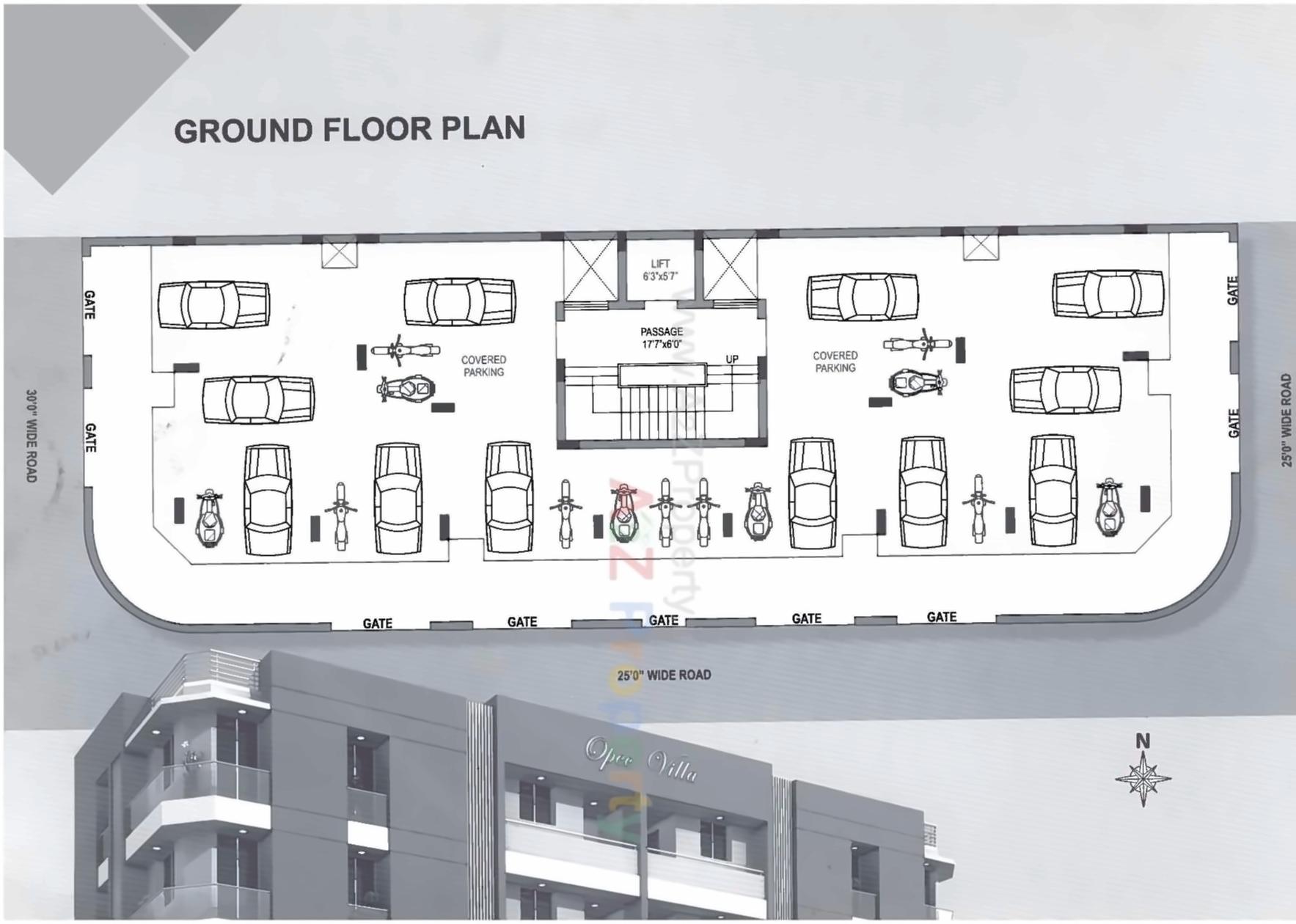 Layout of real estate project Opec Villa located at Rajkot, Rajkot, Gujarat