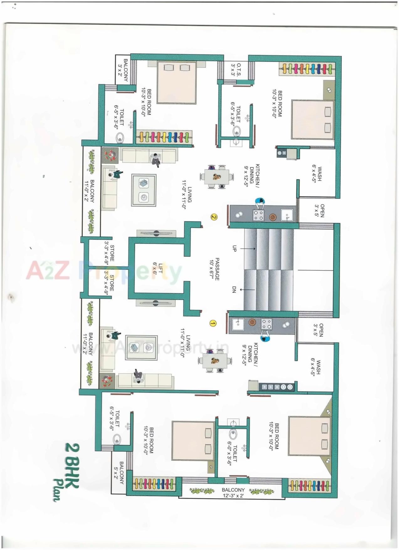 Layout of real estate project Opera Elegance located at Madhapar, Rajkot, Gujarat