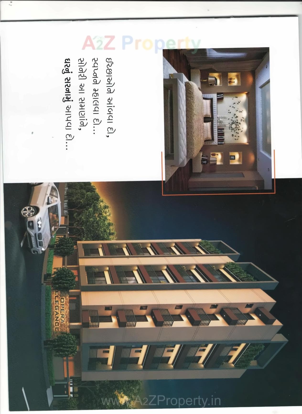 3D Elevation of real estate project Opera Elegance located at Madhapar, Rajkot, Gujarat