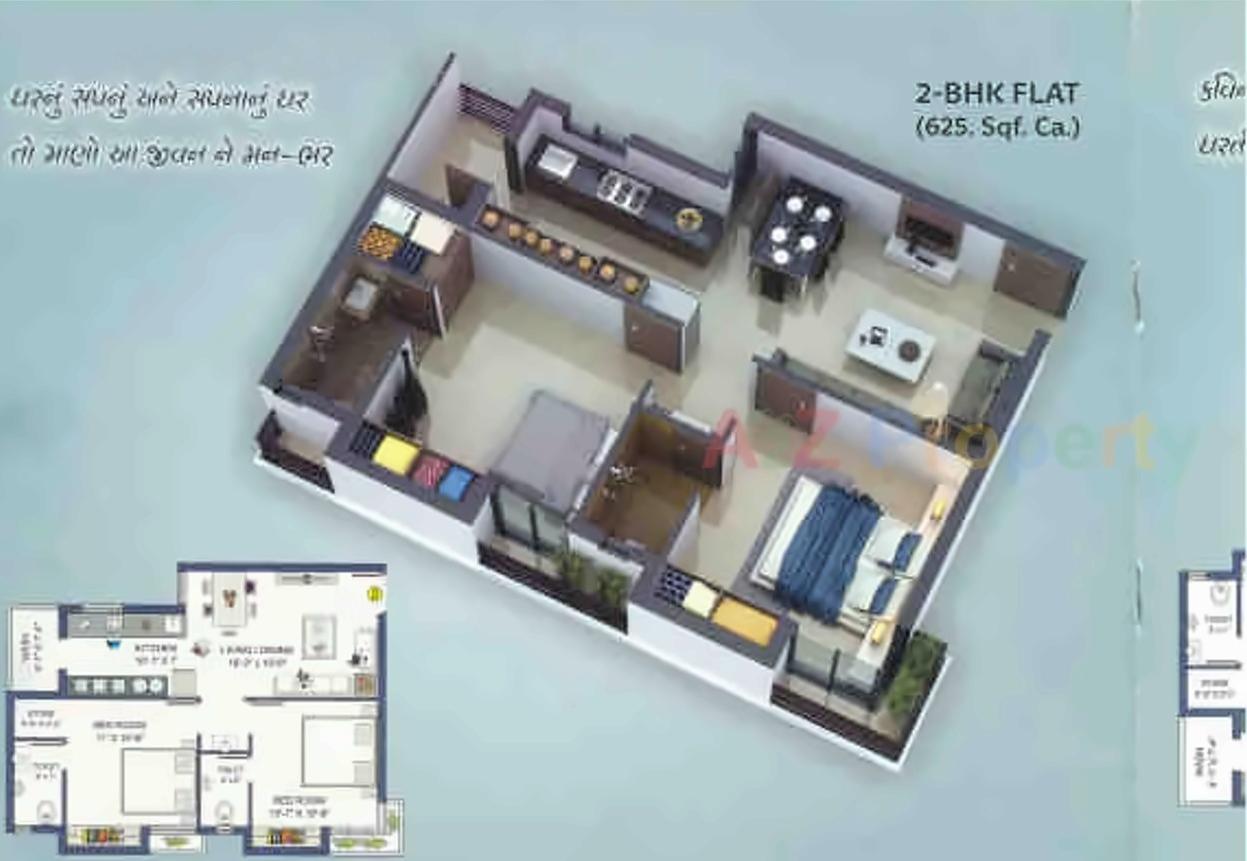Layout of real estate project Opera Enclave located at Madhapar, Rajkot, Gujarat