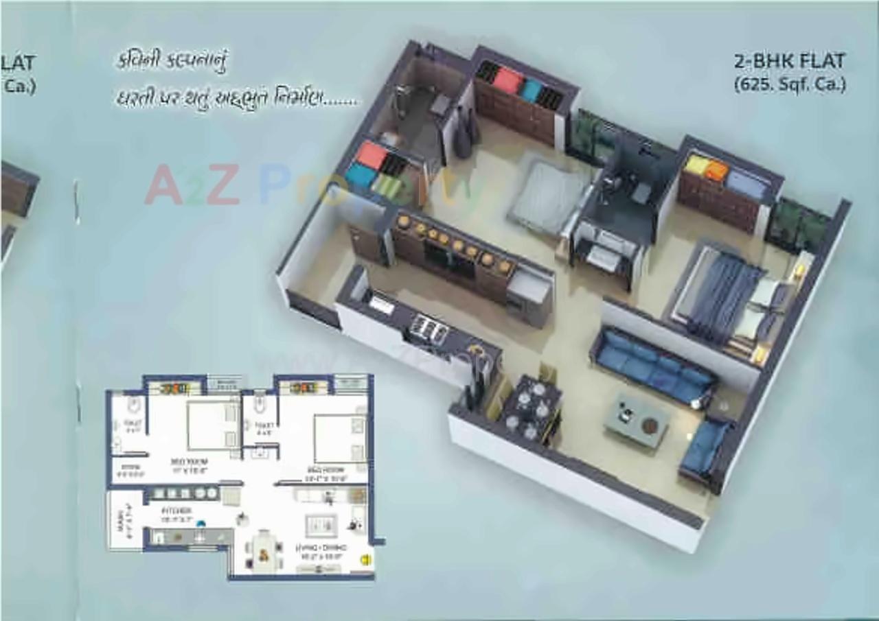 Layout of real estate project Opera Enclave located at Madhapar, Rajkot, Gujarat