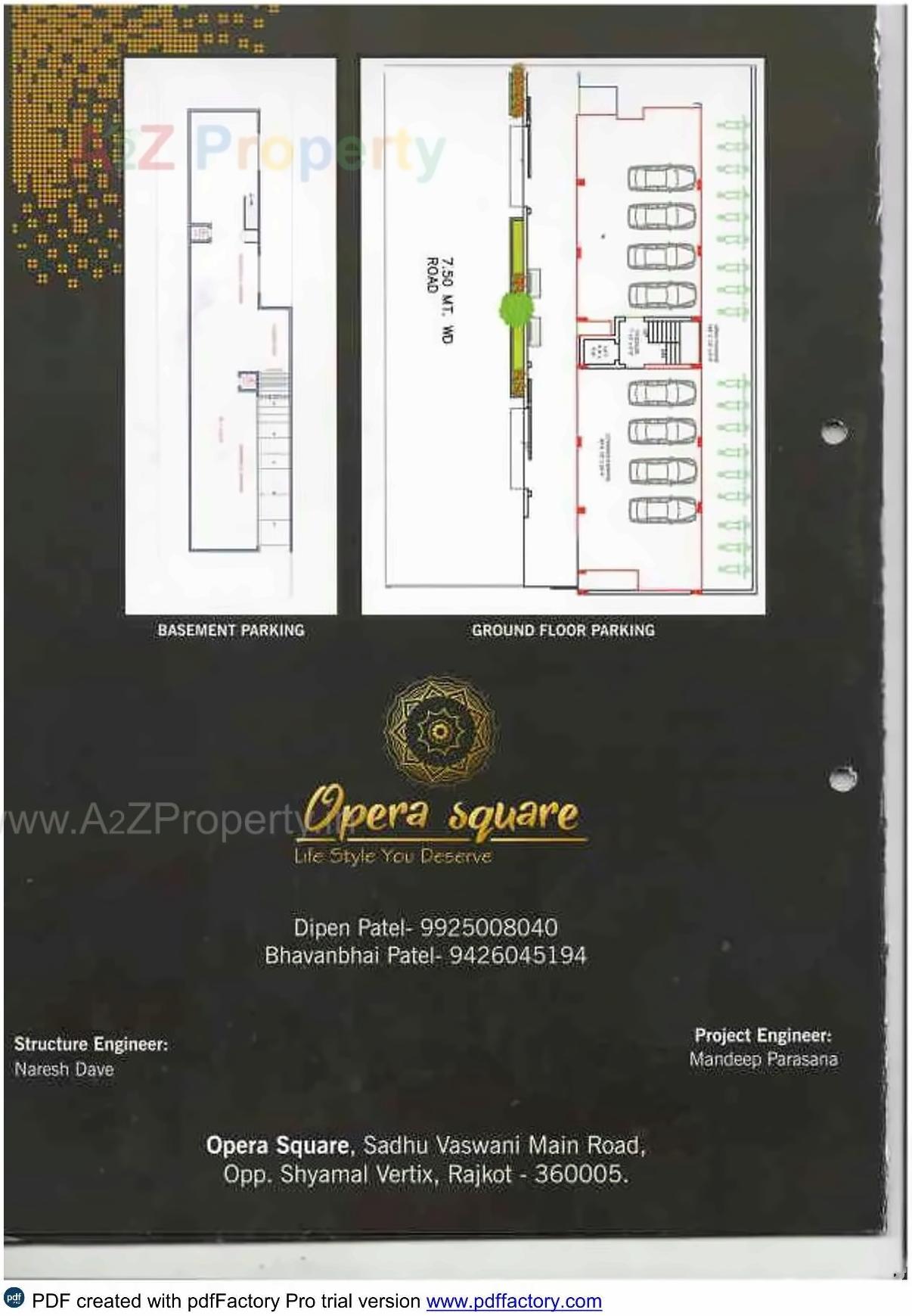  of real estate project Opera Square located at Raiya, Rajkot, Gujarat
