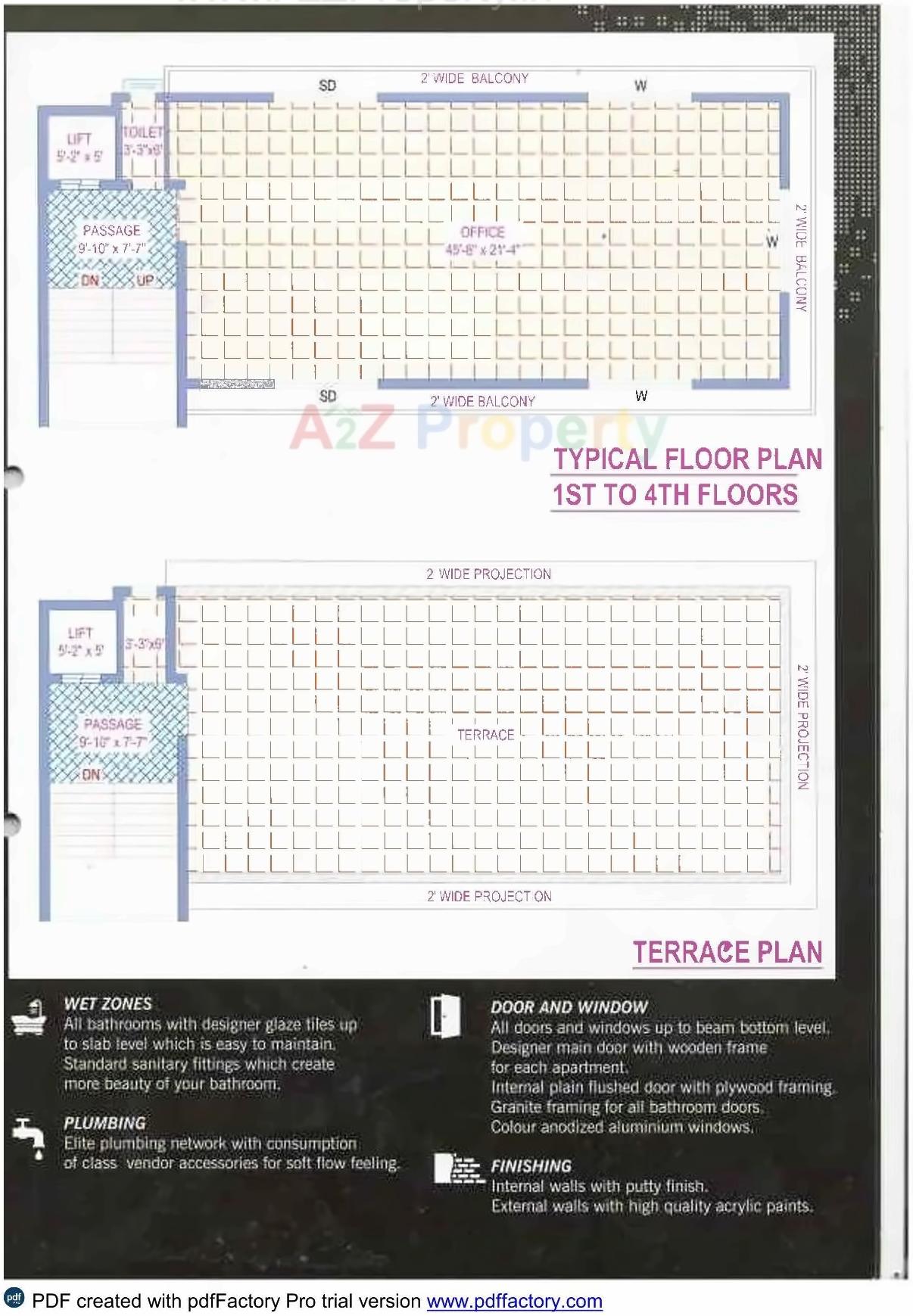Layout of real estate project Opera Square located at Raiya, Rajkot, Gujarat