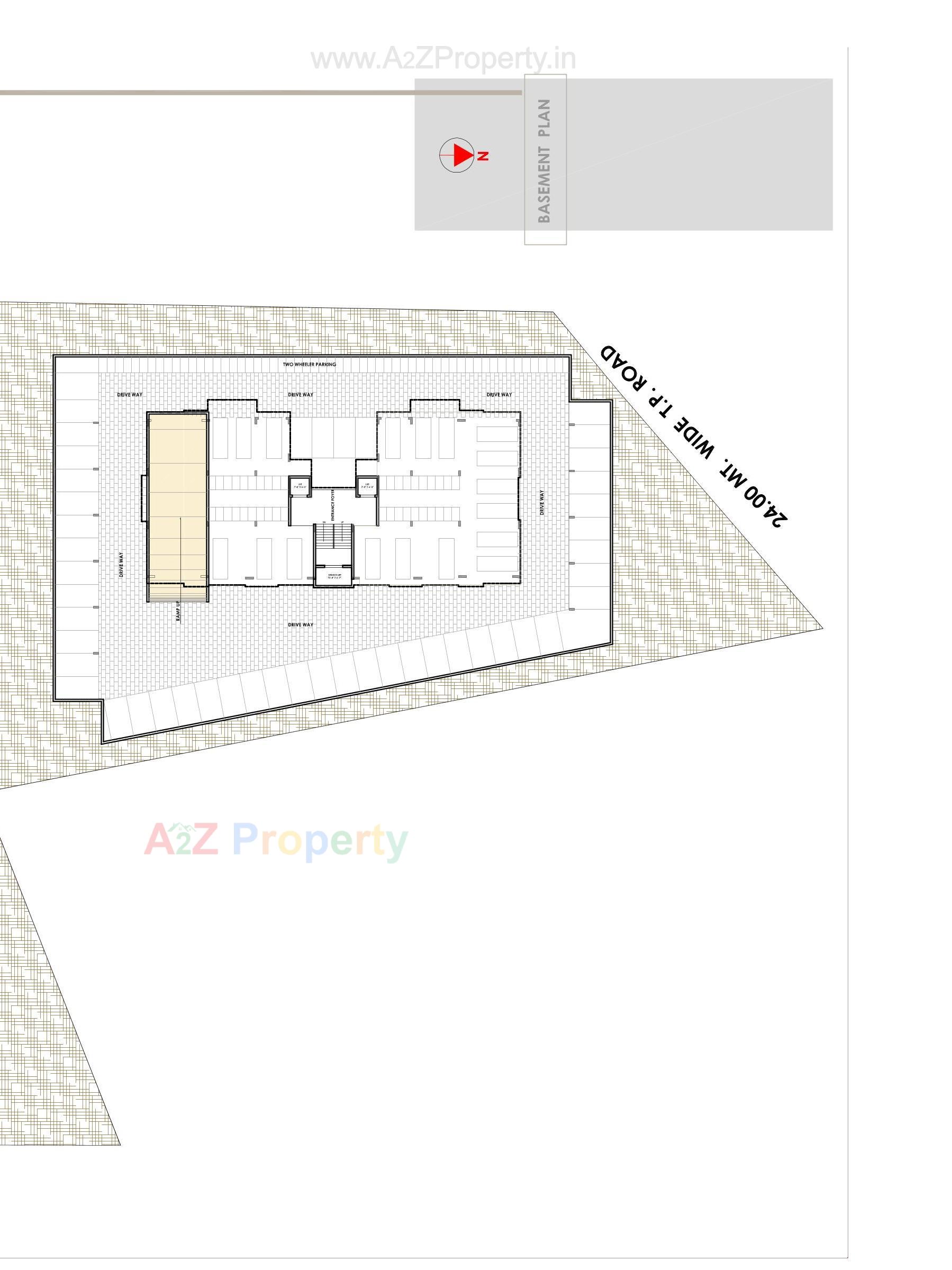 Layout of real estate project Orbit Gardens located at Mota, Rajkot, Gujarat