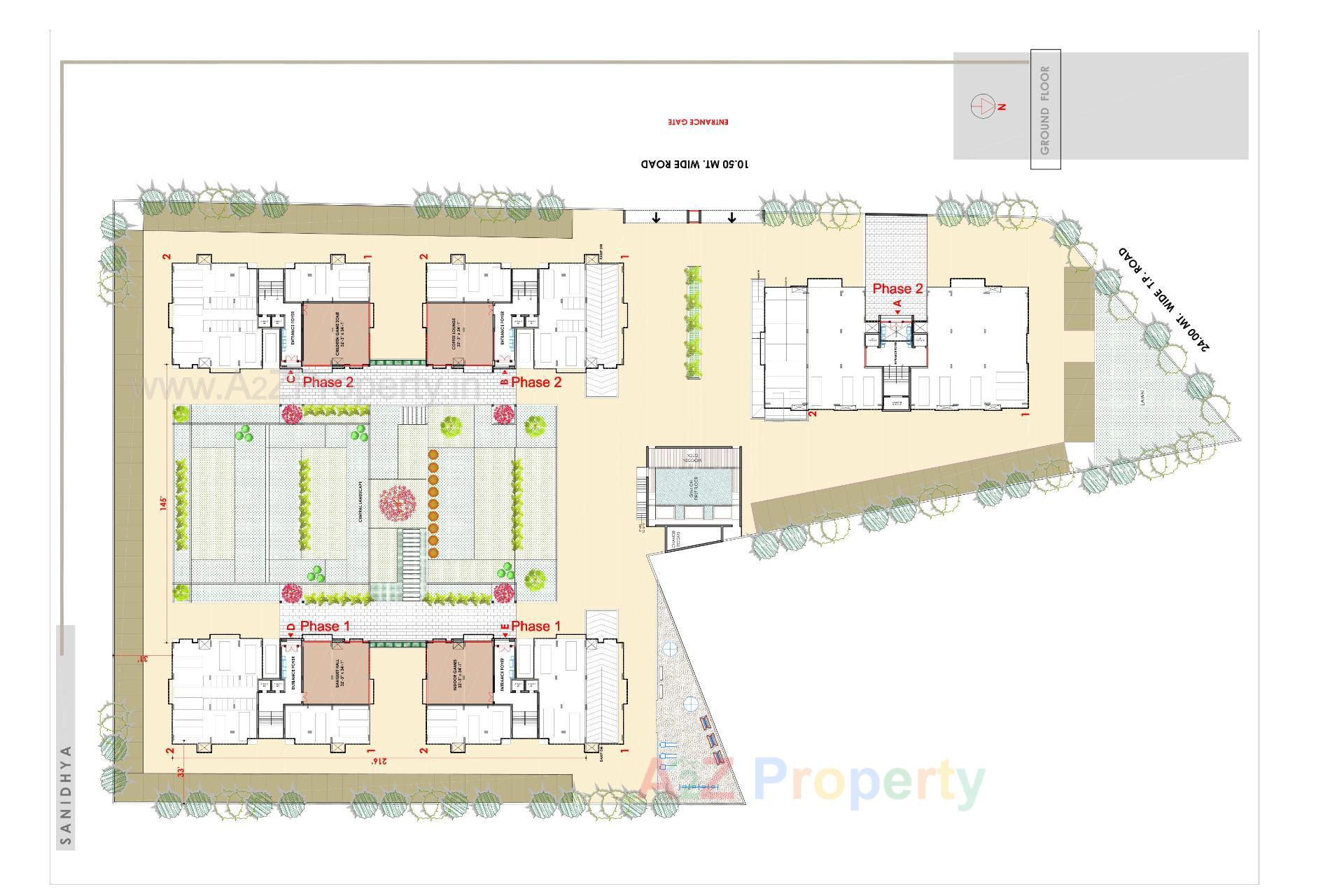 Layout of real estate project Orbit Gardens located at Mota, Rajkot, Gujarat
