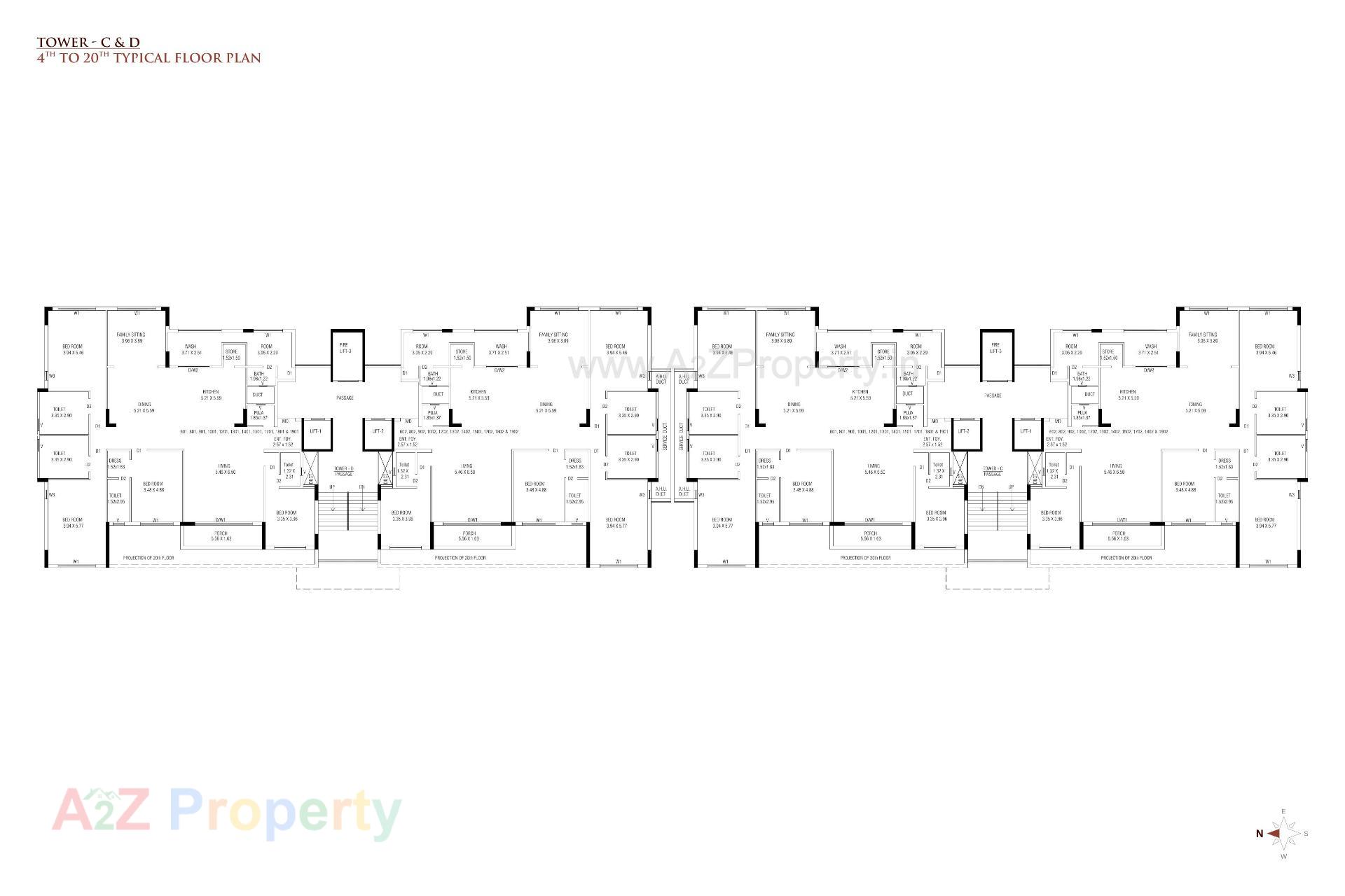 Layout of real estate project Orbit Gardens located at Mavdi, Rajkot, Gujarat