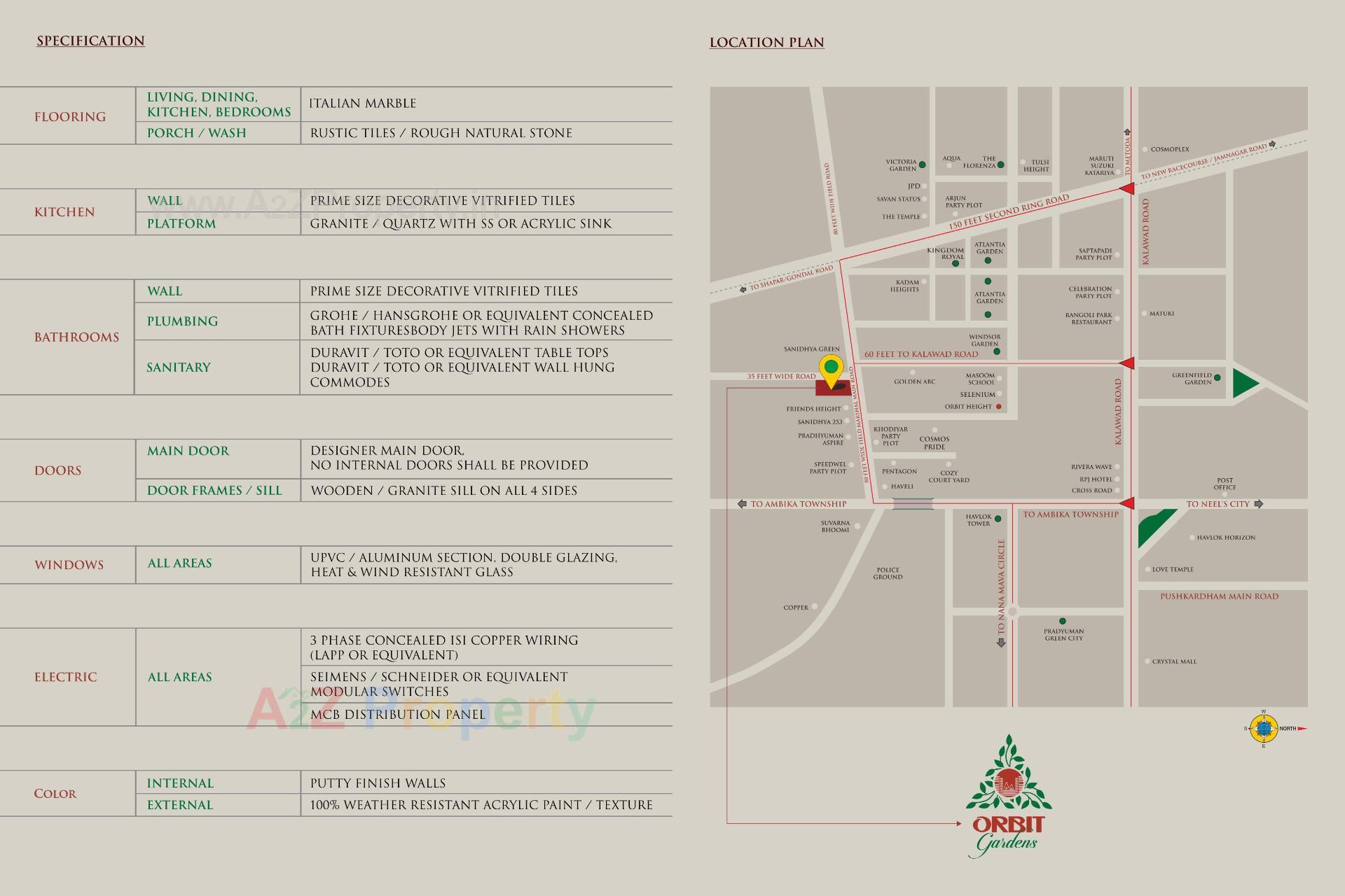  of real estate project Orbit Gardens located at Mavdi, Rajkot, Gujarat