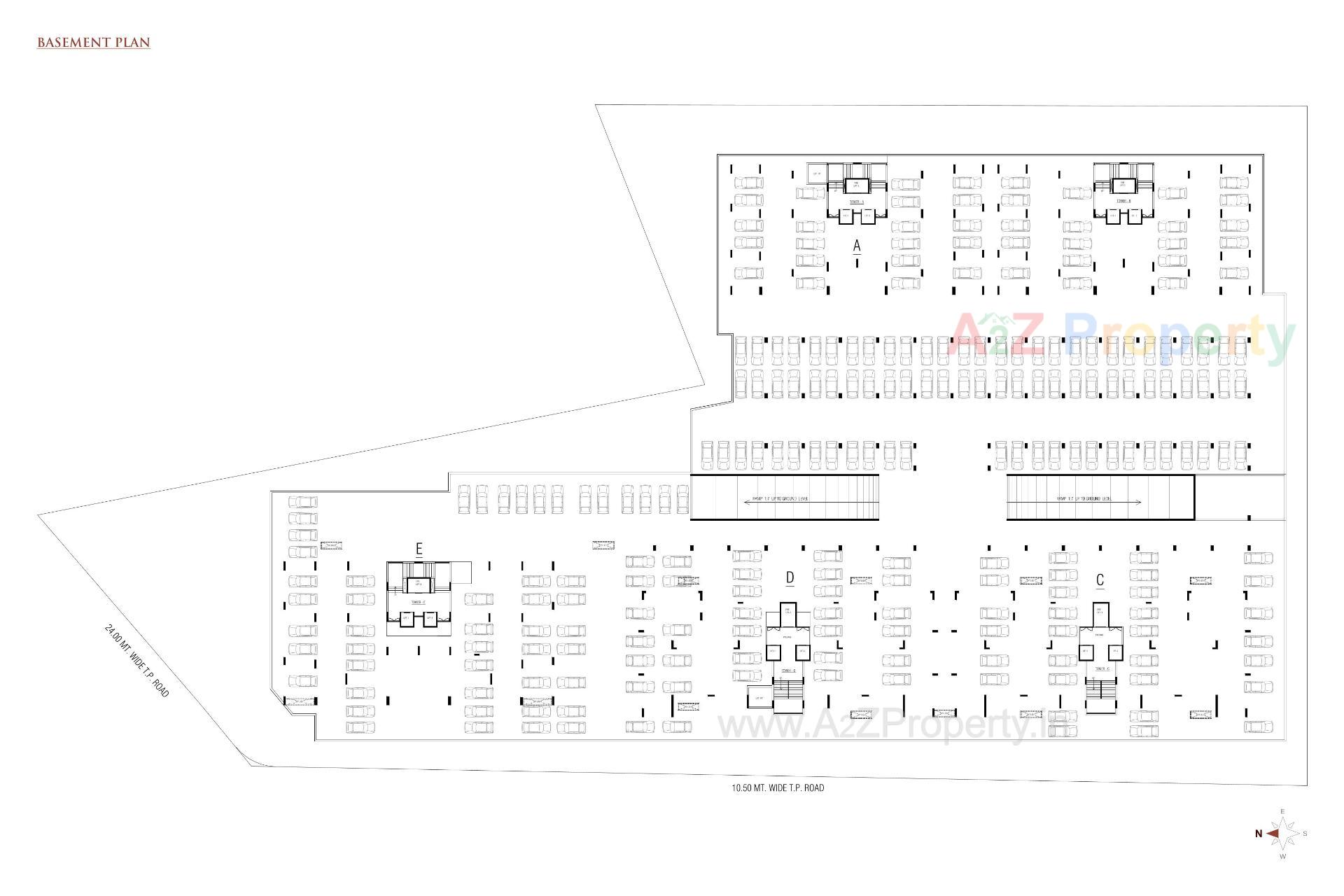 Layout of real estate project Orbit Gardens located at Mavdi, Rajkot, Gujarat