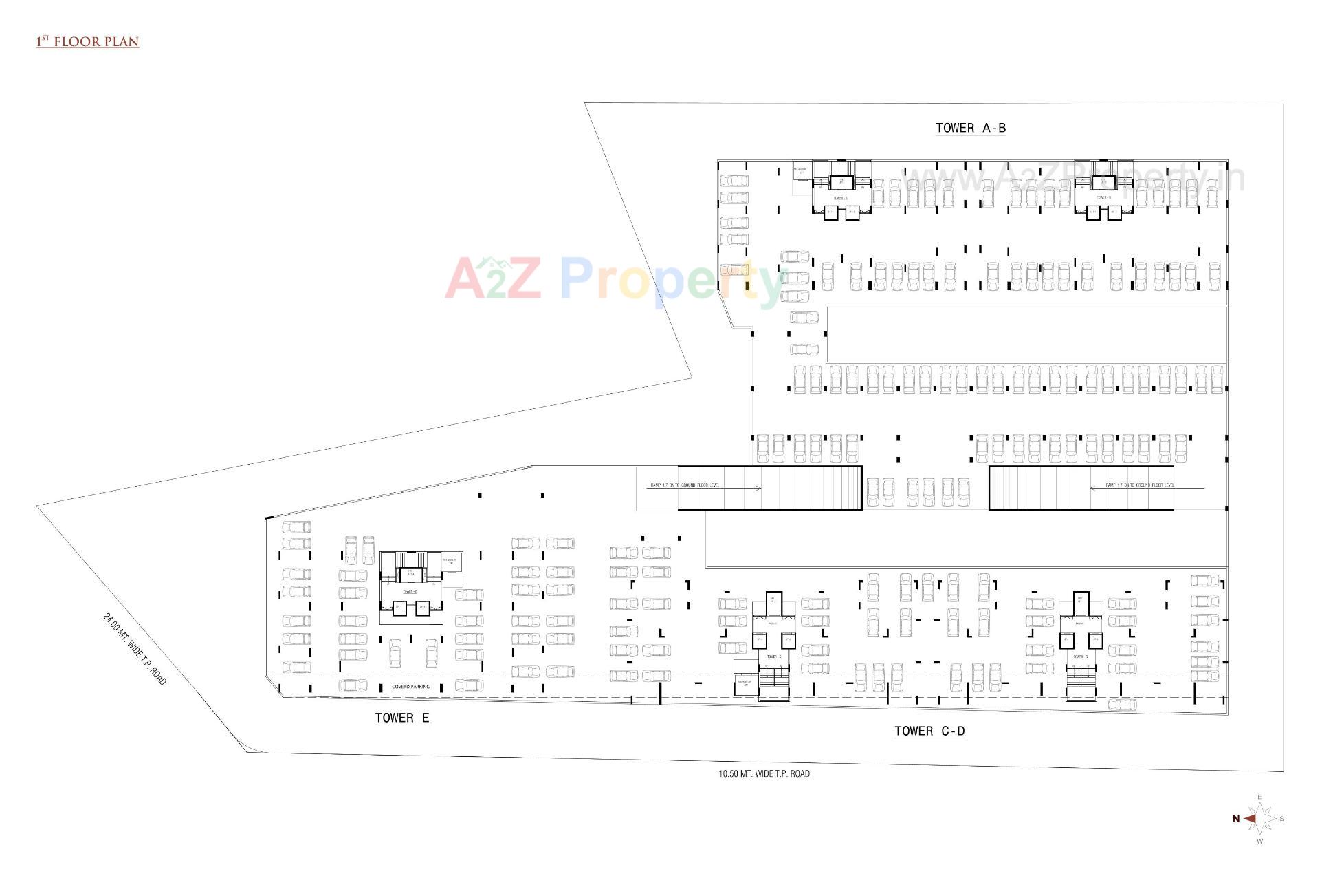 Layout of real estate project Orbit Gardens located at Mavdi, Rajkot, Gujarat