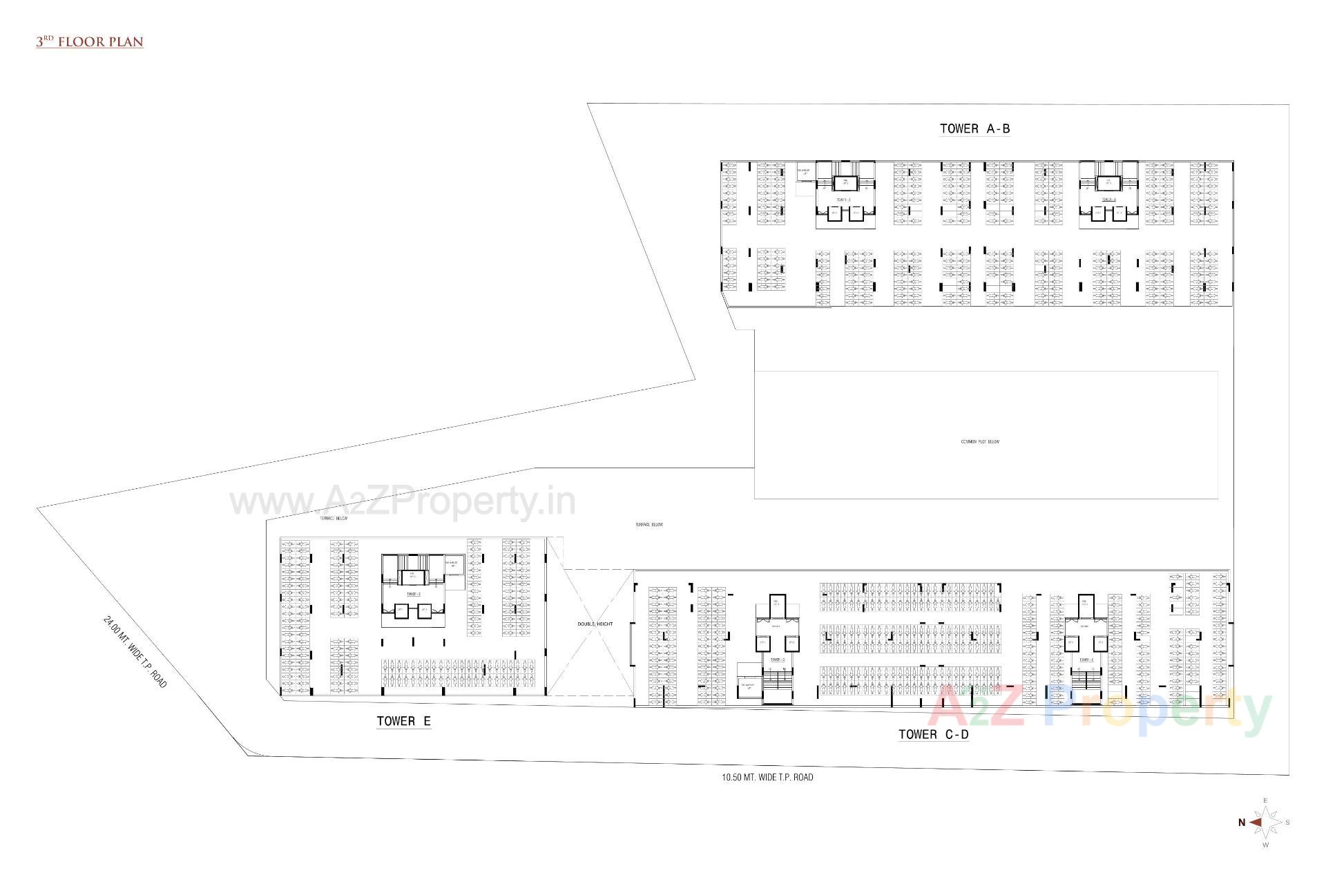 Layout of real estate project Orbit Gardens located at Mavdi, Rajkot, Gujarat