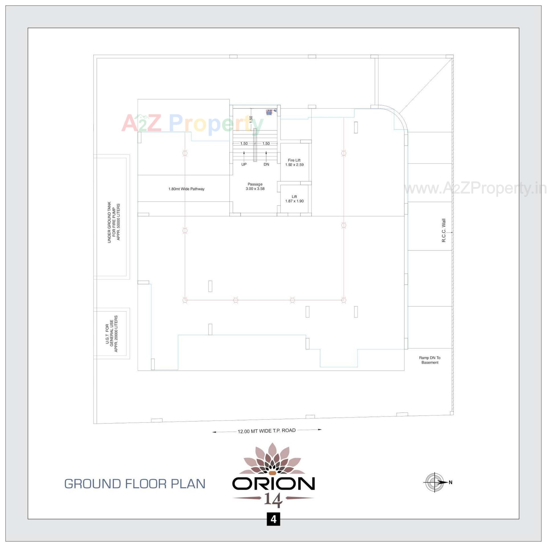 Layout of real estate project Orion located at Rajkot, Rajkot, Gujarat