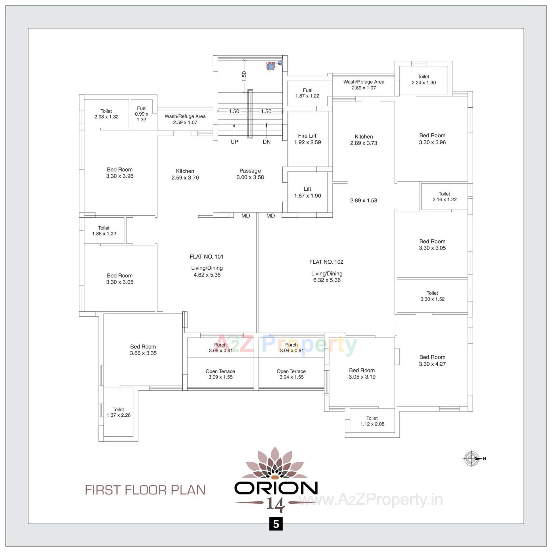 Layout of real estate project Orion located at Rajkot, Rajkot, Gujarat
