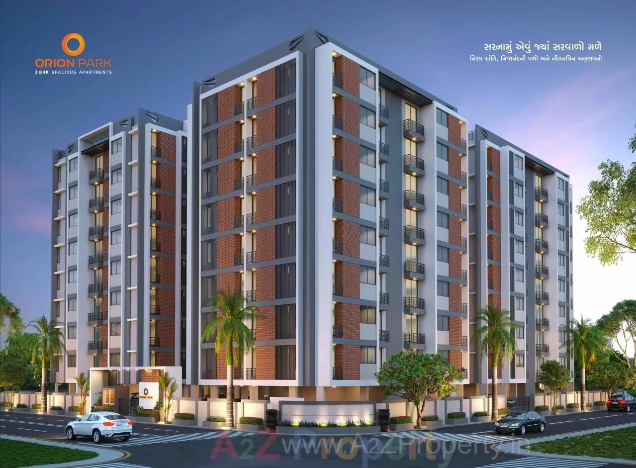 3D Elevation of real estate project Orion Park located at Mavdi, Rajkot, Gujarat