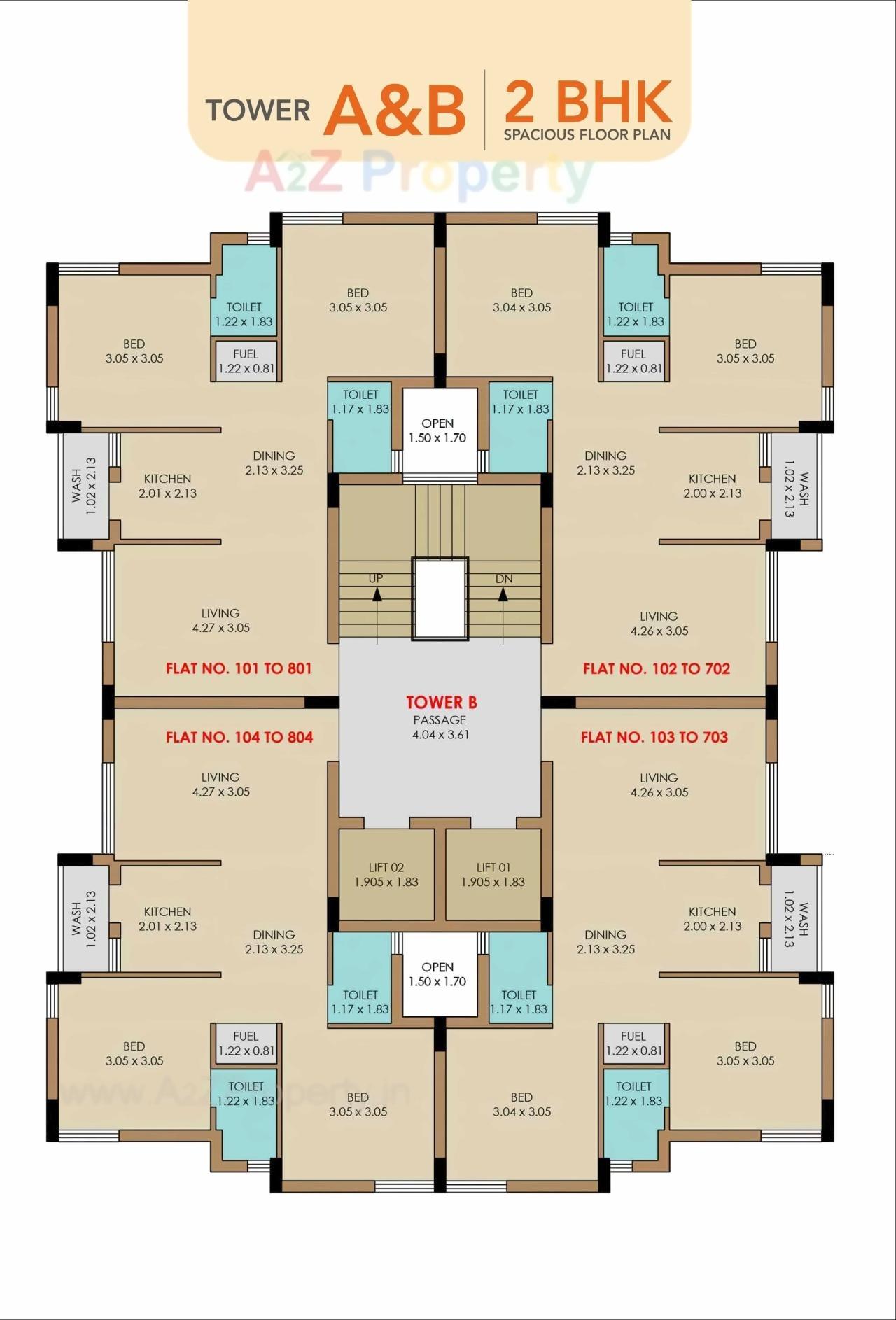 Layout of real estate project Orion Park located at Mavdi, Rajkot, Gujarat