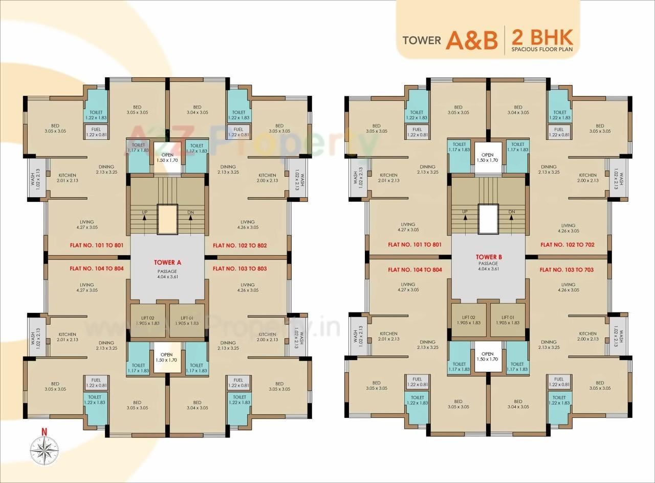 Layout of real estate project Orion Park located at Mavdi, Rajkot, Gujarat