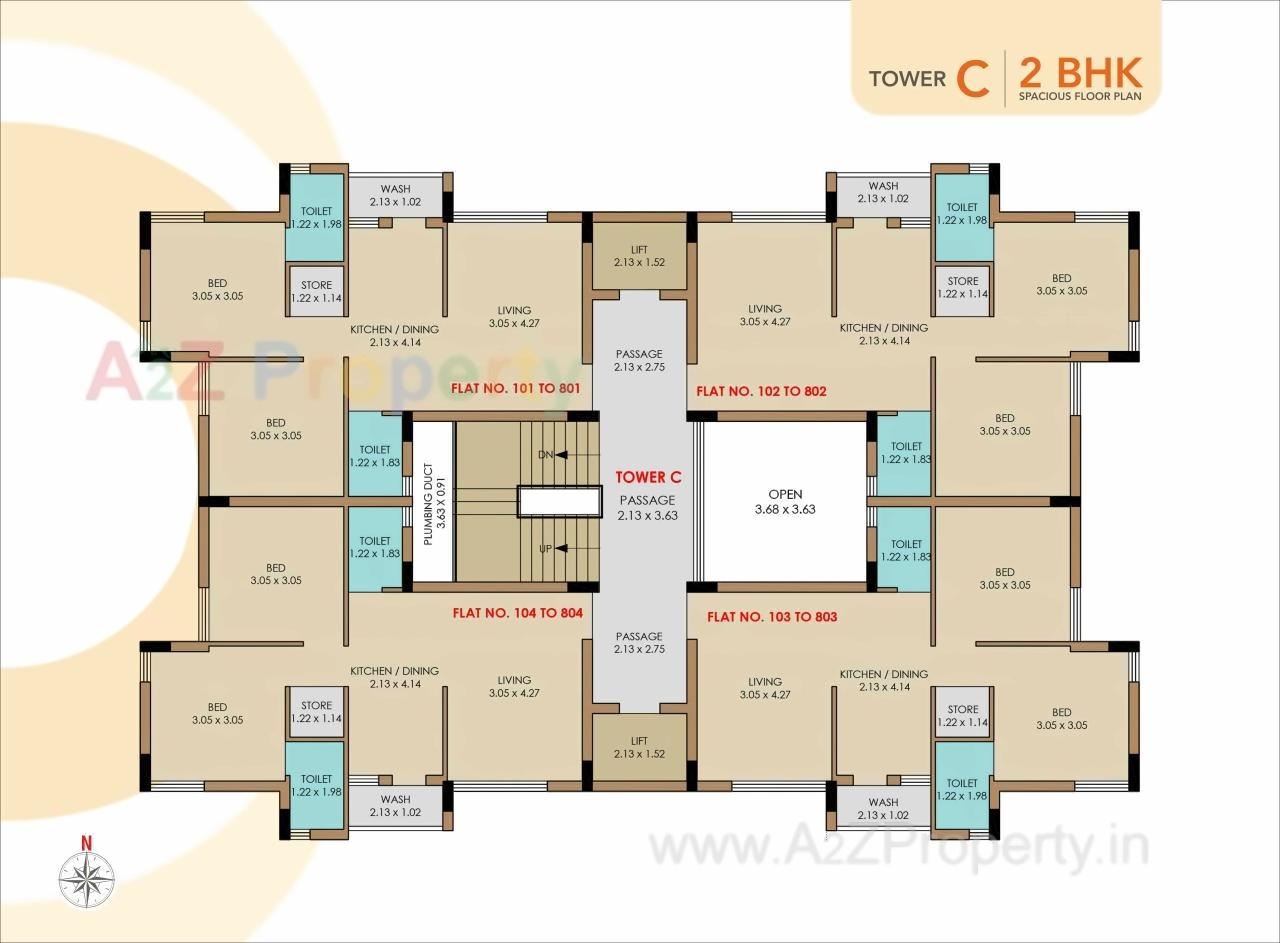 Layout of real estate project Orion Park located at Mavdi, Rajkot, Gujarat