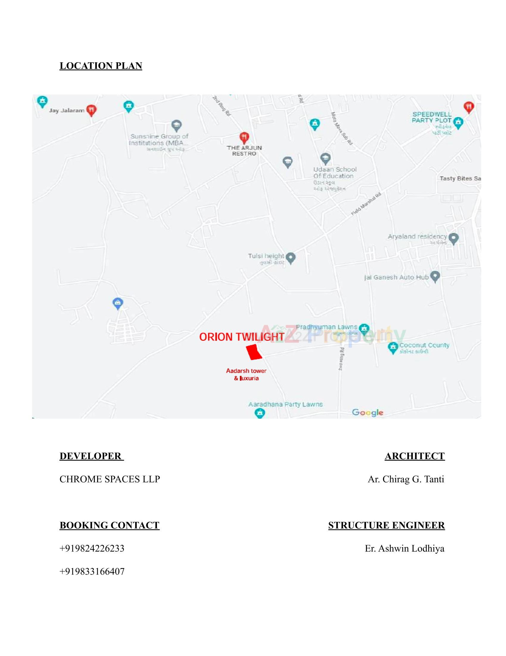  of real estate project Orion Twilight located at Mavdi, Rajkot, Gujarat