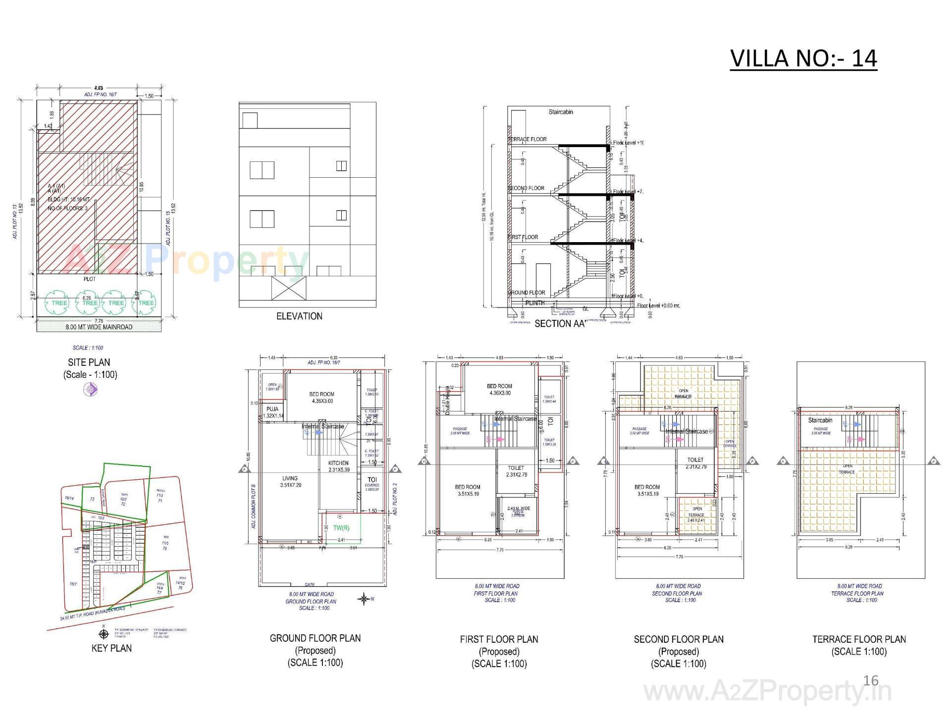 Layout of real estate project Oscar Kingsville located at Rajkot, Rajkot, Gujarat