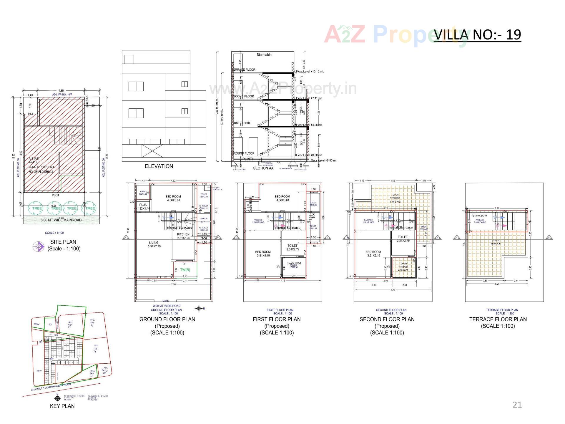 Layout of real estate project Oscar Kingsville located at Rajkot, Rajkot, Gujarat