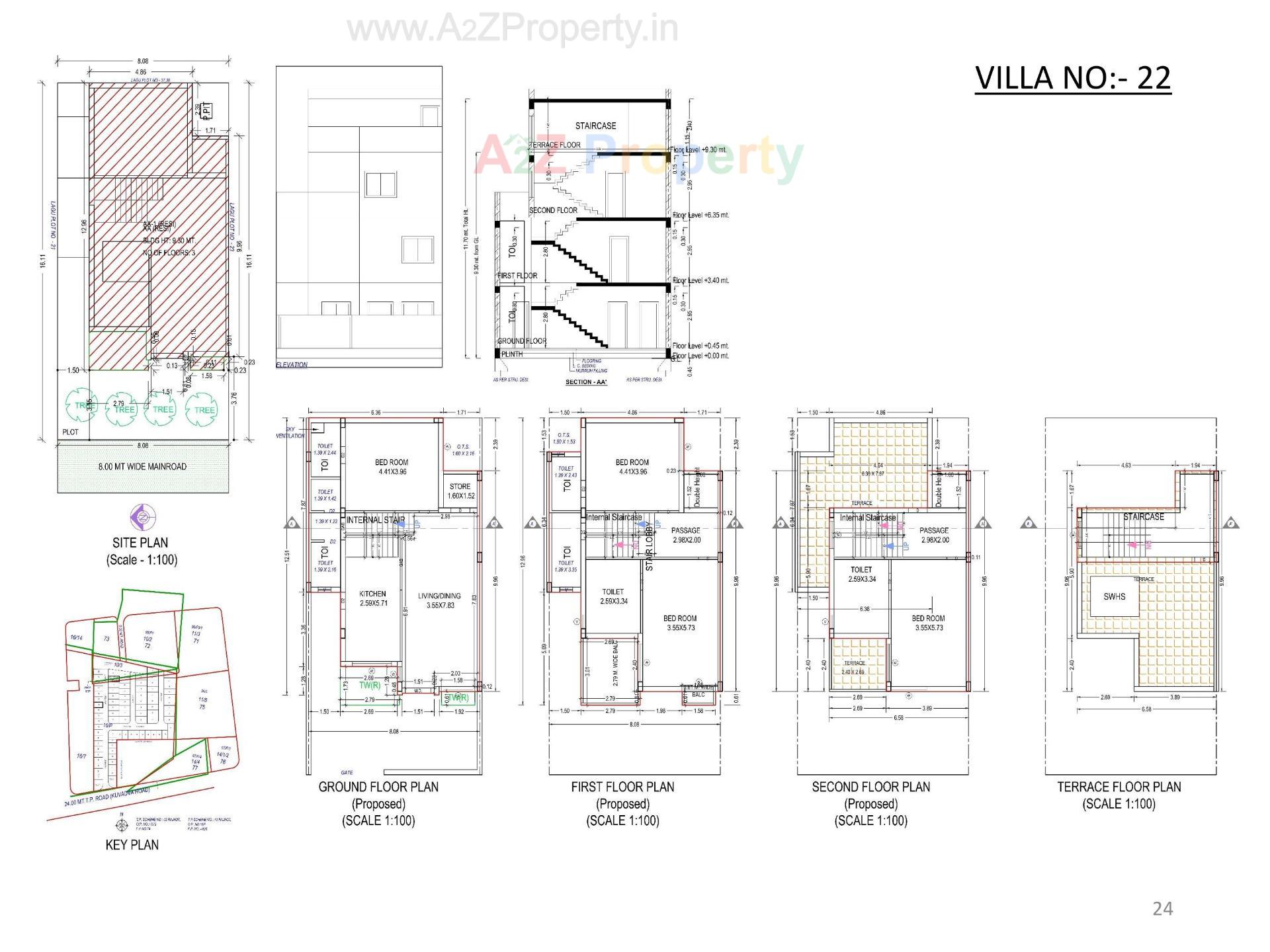 Layout of real estate project Oscar Kingsville located at Rajkot, Rajkot, Gujarat