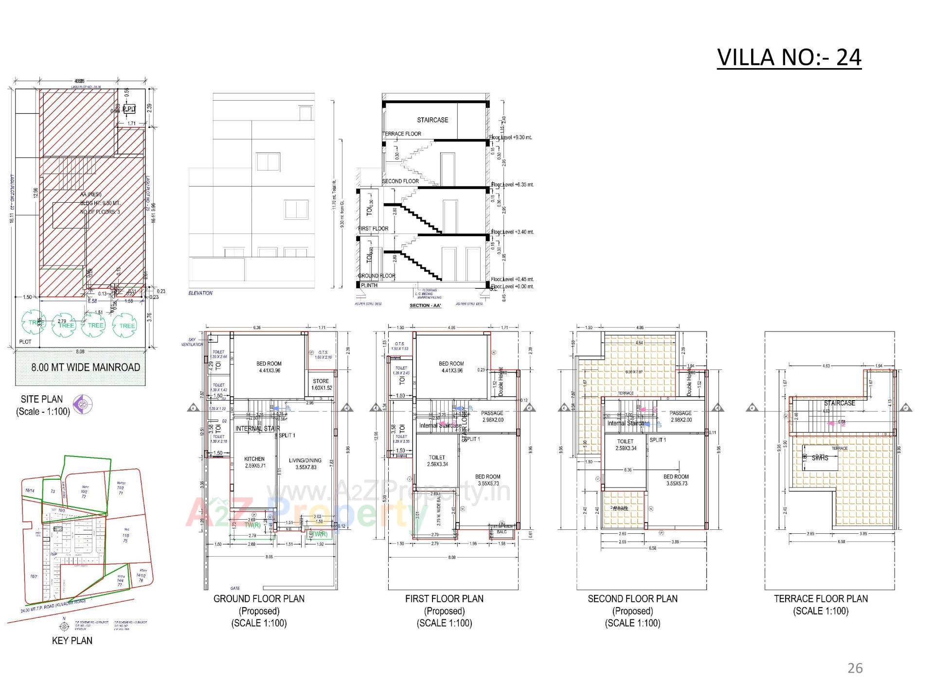 Layout of real estate project Oscar Kingsville located at Rajkot, Rajkot, Gujarat