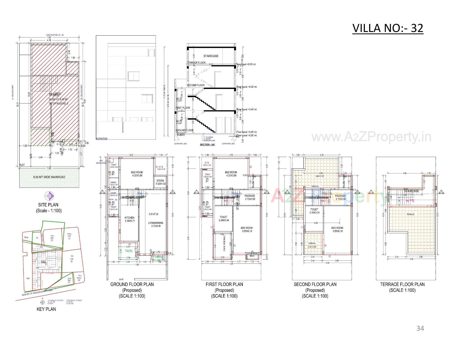 Layout of real estate project Oscar Kingsville located at Rajkot, Rajkot, Gujarat
