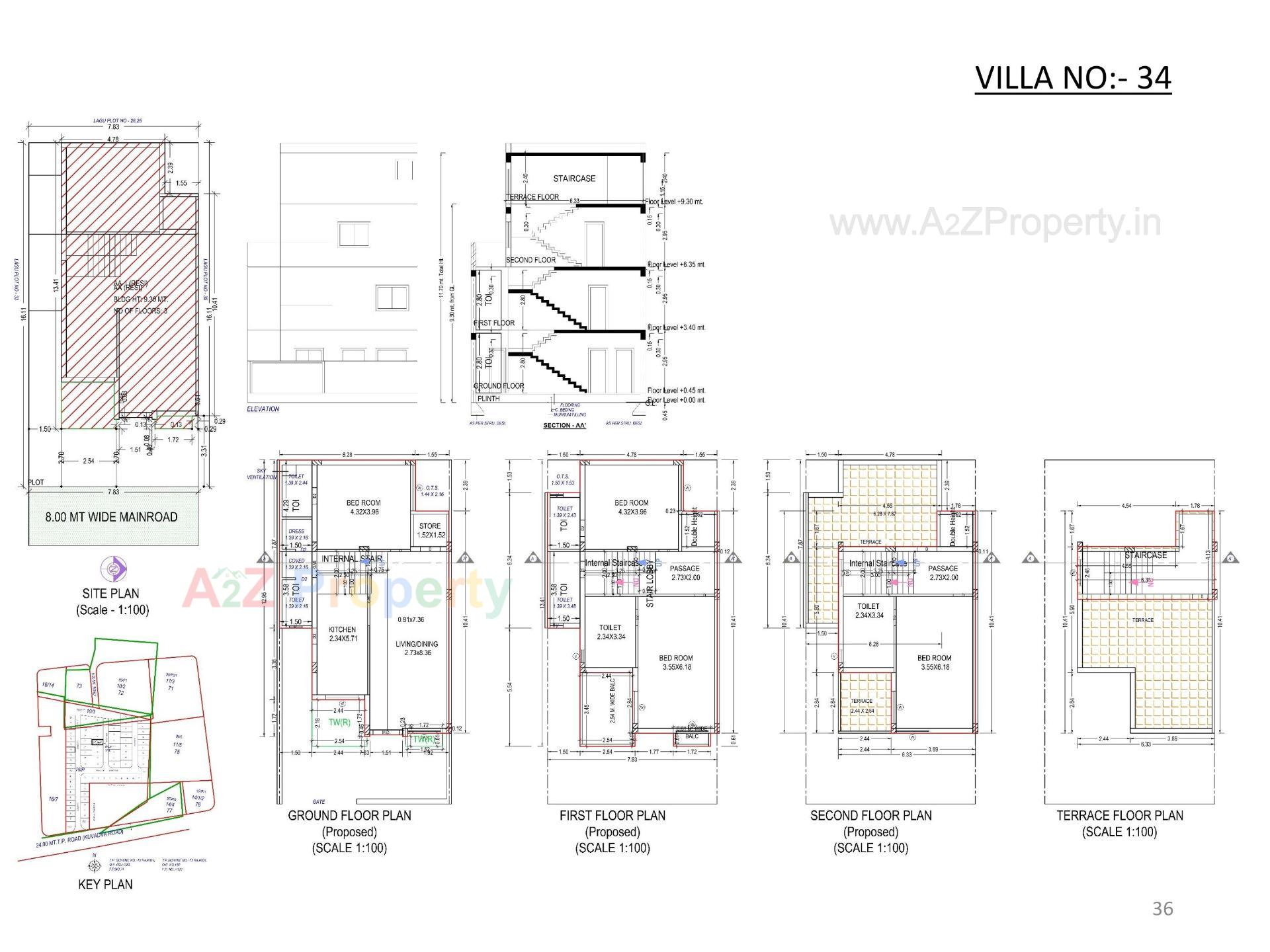Layout of real estate project Oscar Kingsville located at Rajkot, Rajkot, Gujarat