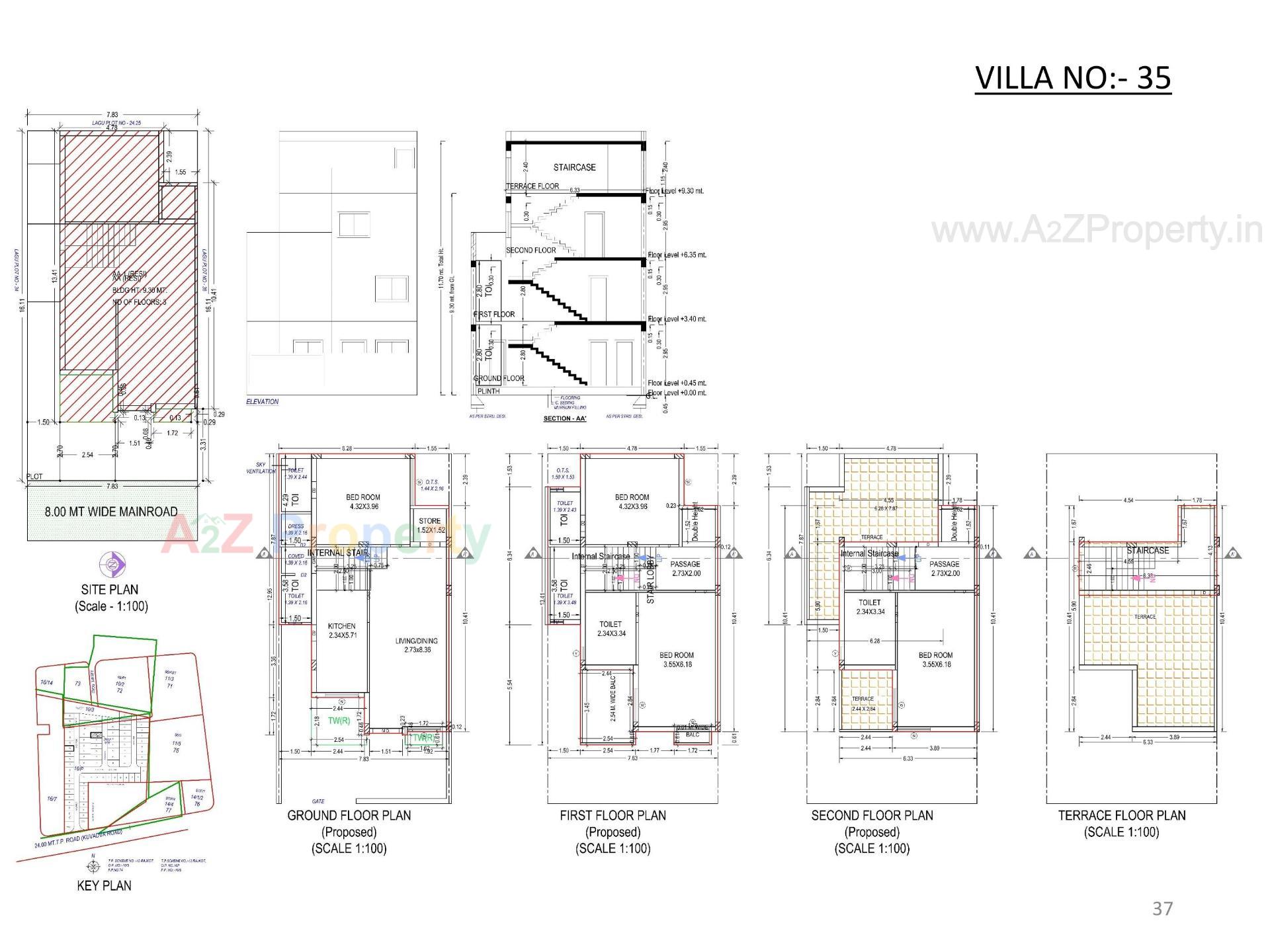 Layout of real estate project Oscar Kingsville located at Rajkot, Rajkot, Gujarat