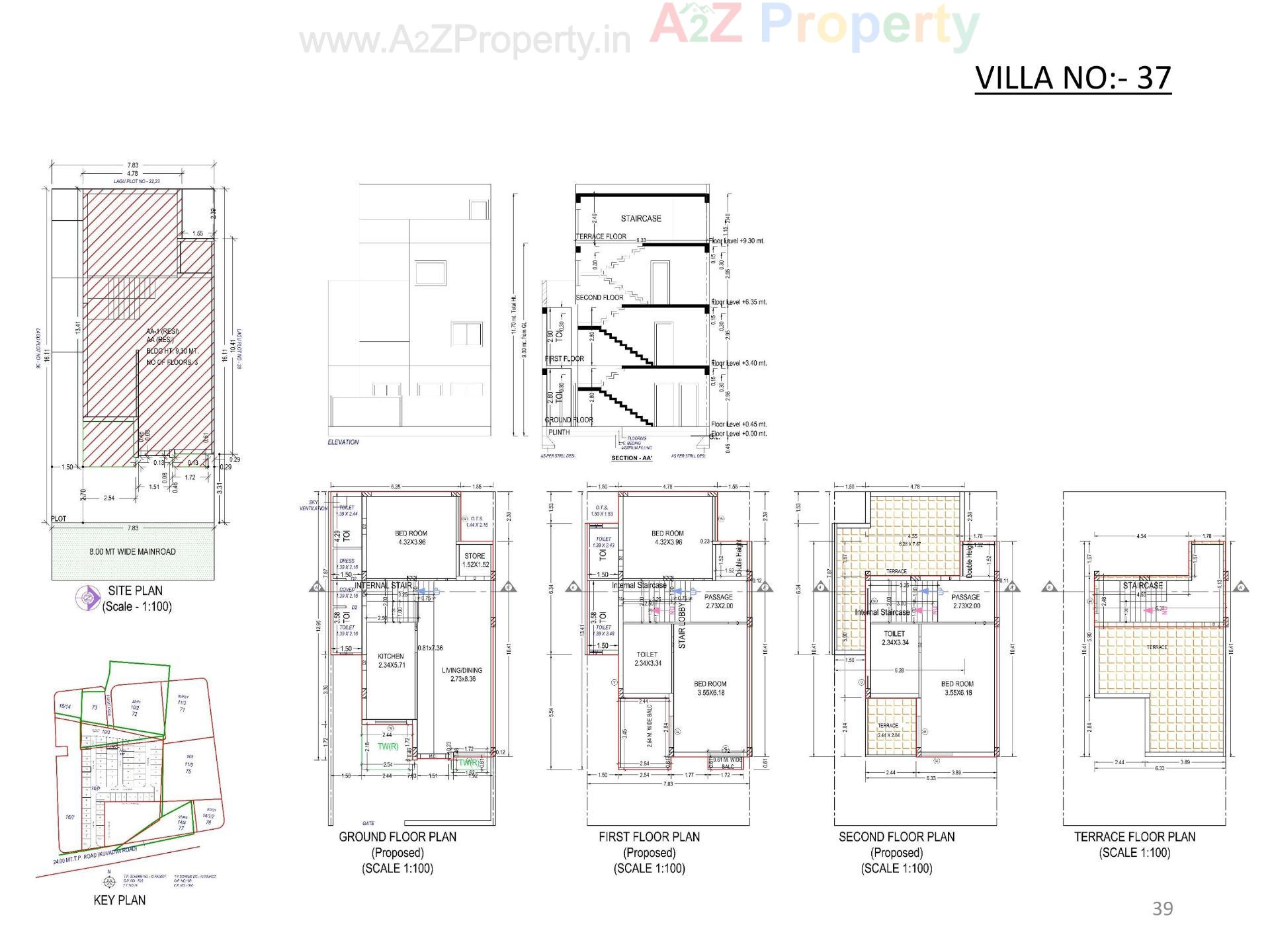 Layout of real estate project Oscar Kingsville located at Rajkot, Rajkot, Gujarat