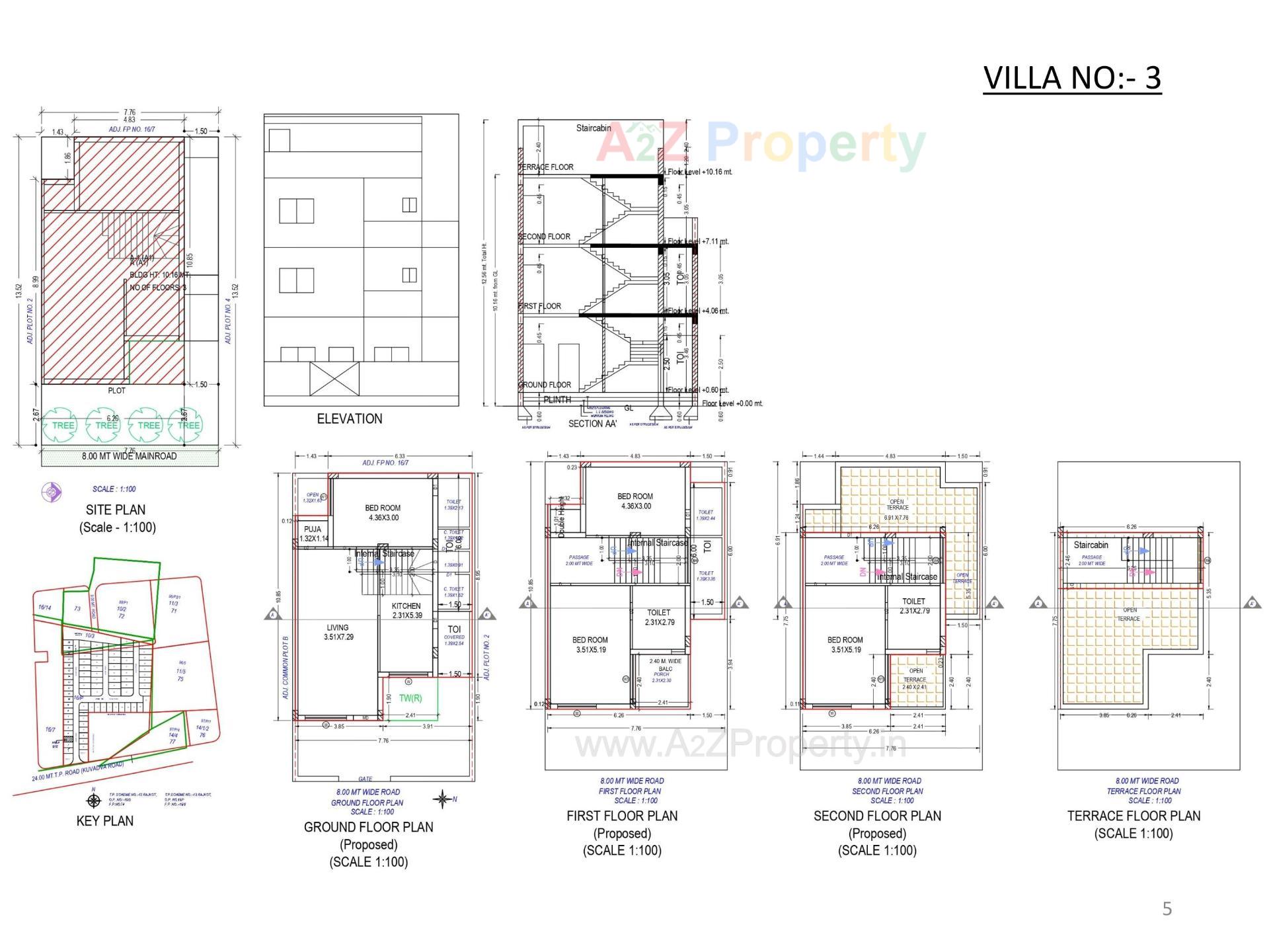 Layout of real estate project Oscar Kingsville located at Rajkot, Rajkot, Gujarat