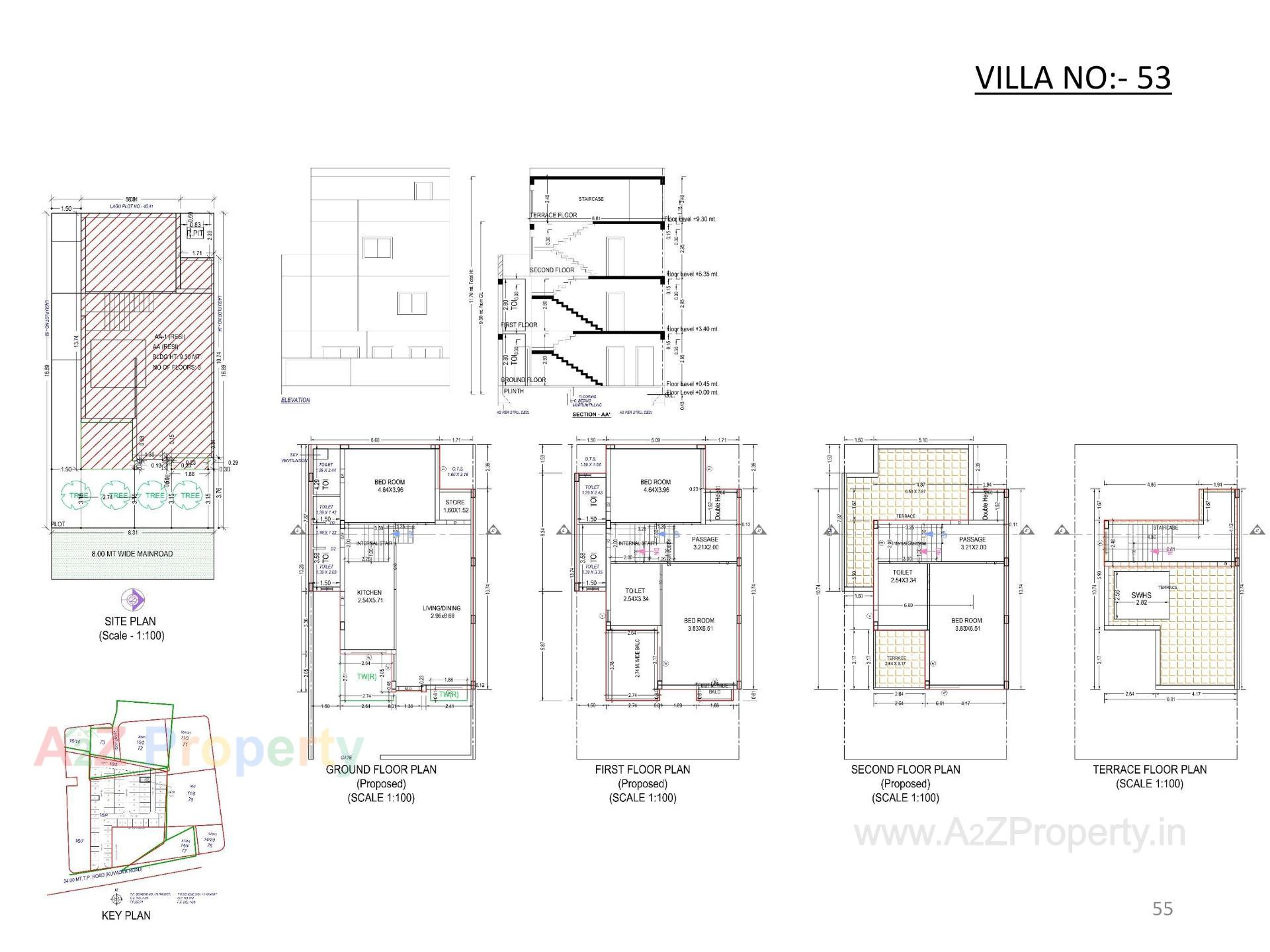 Layout of real estate project Oscar Kingsville located at Rajkot, Rajkot, Gujarat