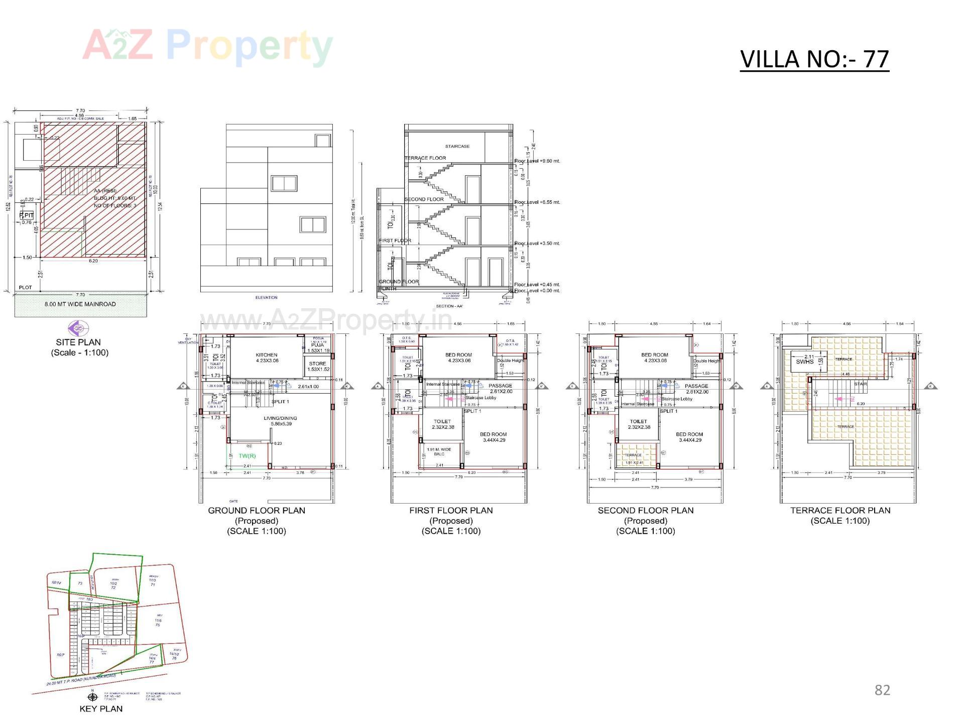 Layout of real estate project Oscar Kingsville located at Rajkot, Rajkot, Gujarat