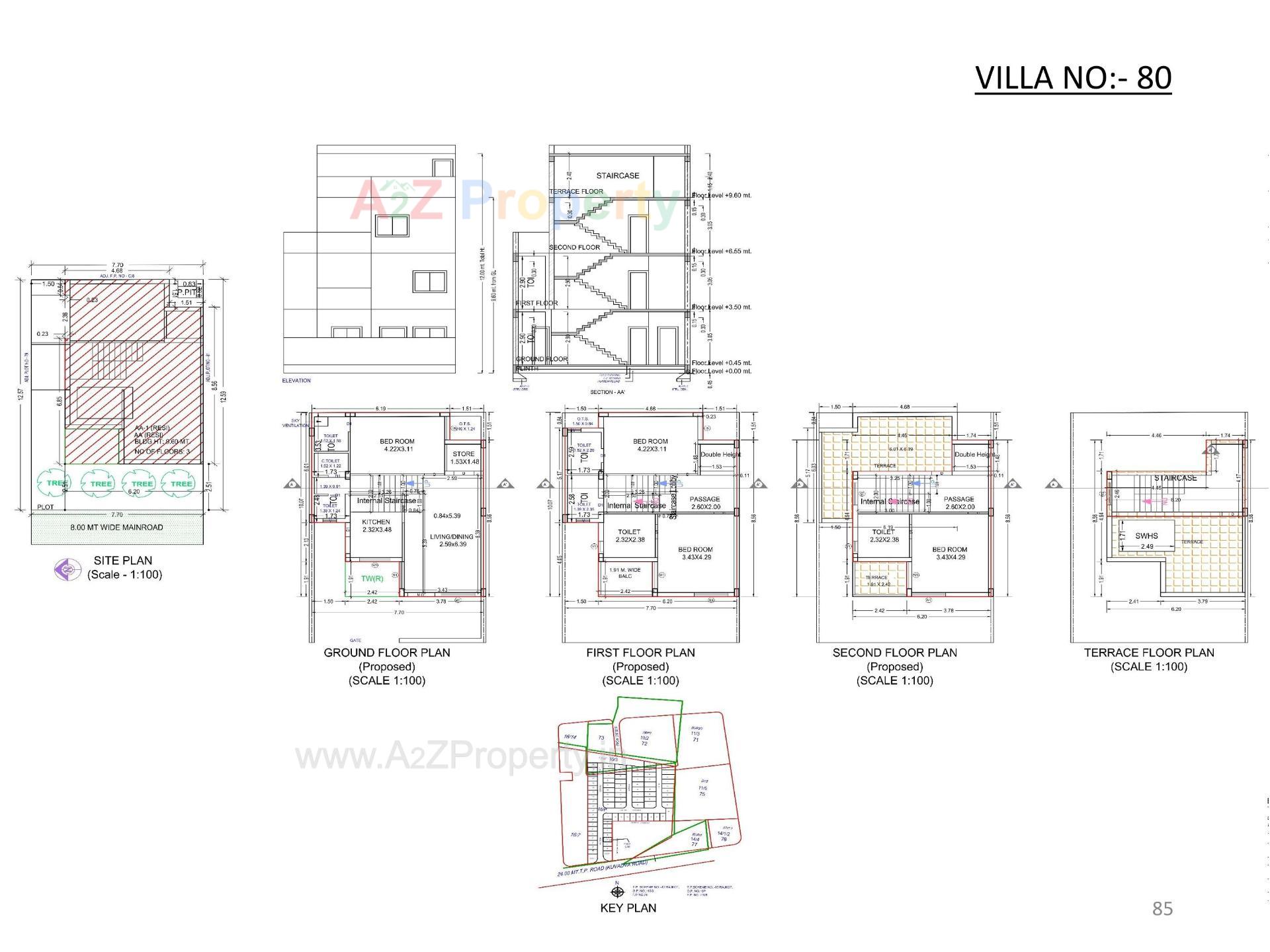 Layout of real estate project Oscar Kingsville located at Rajkot, Rajkot, Gujarat