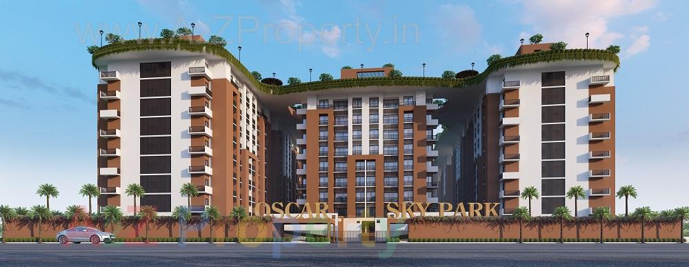 3D Elevation of real estate project Oscar Sky Park located at Rajkot, Rajkot, Gujarat