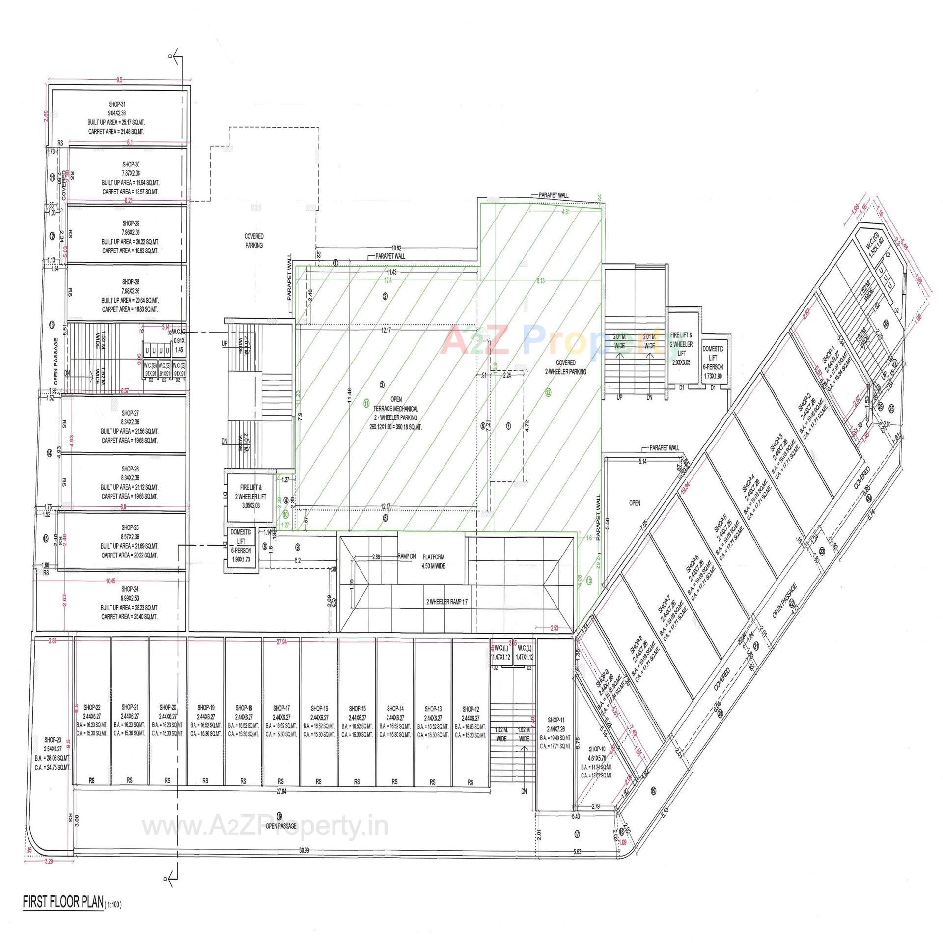 Layout of real estate project Pacific Star located at Rajkot, Rajkot, Gujarat