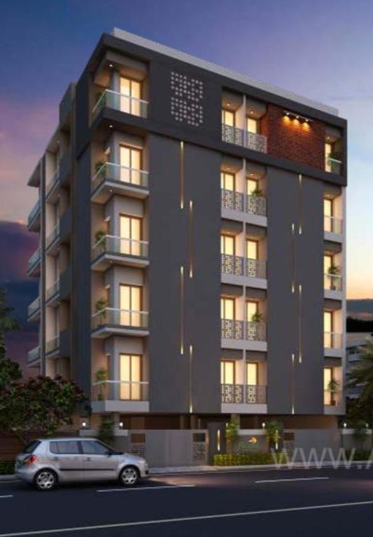 Elevation of real estate project Palaash located at Raiya, Rajkot, Gujarat