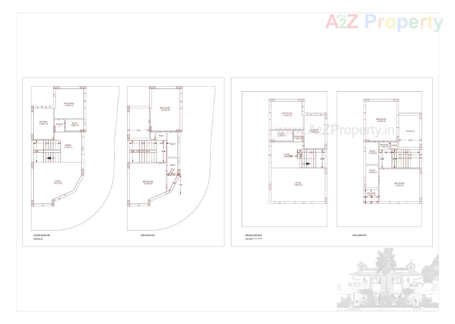 Layout of real estate project Palm Paradise located at Haripar-pal, Rajkot, Gujarat