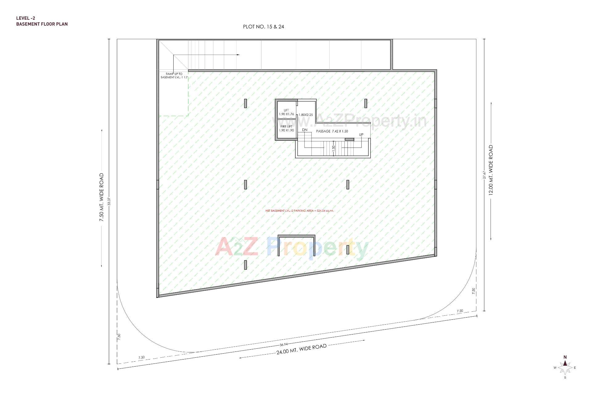 Layout of real estate project Pan Empire located at Nanamava, Rajkot, Gujarat