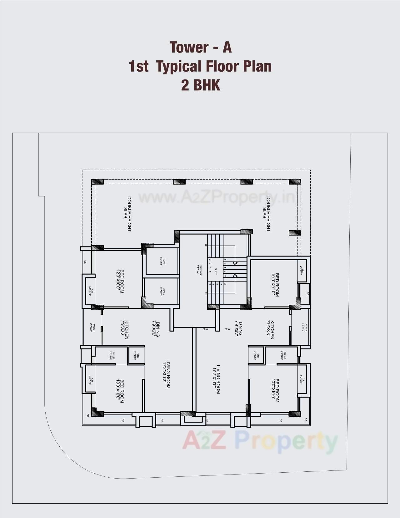 Layout of real estate project Panchamrut Heights Tower located at Raiya, Rajkot, Gujarat