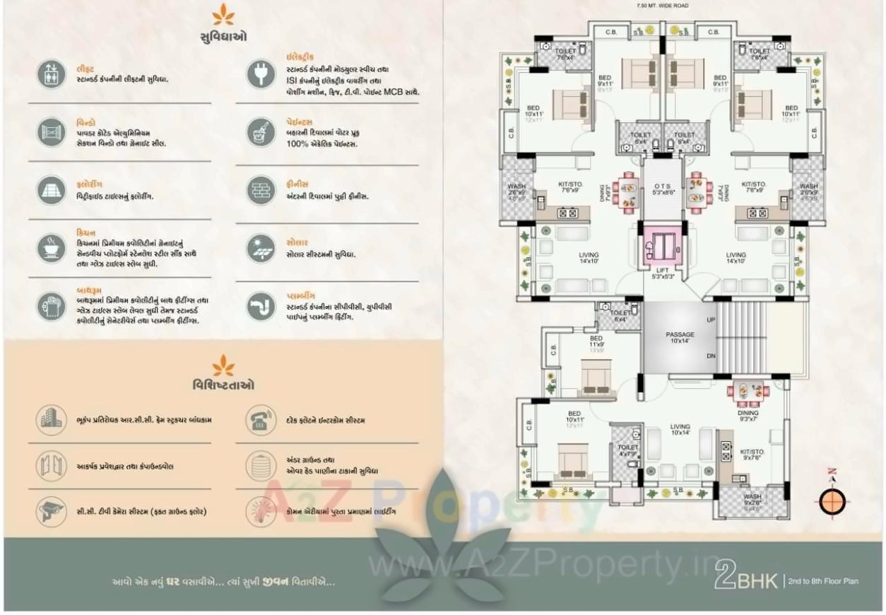Layout of real estate project Panchtatva located at Mavdi, Rajkot, Gujarat