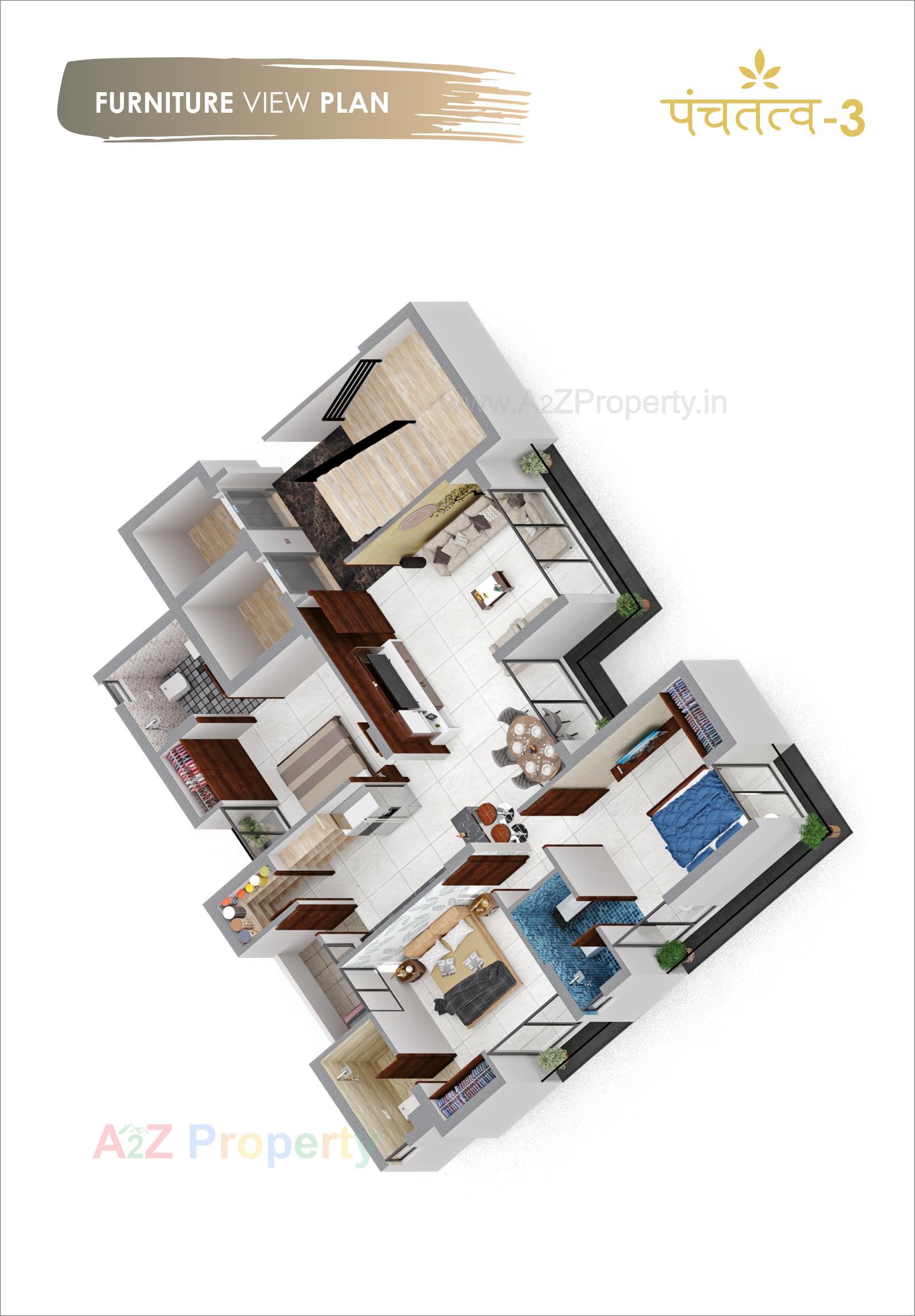 Layout of real estate project Panchtatva located at Nanamava, Rajkot, Gujarat