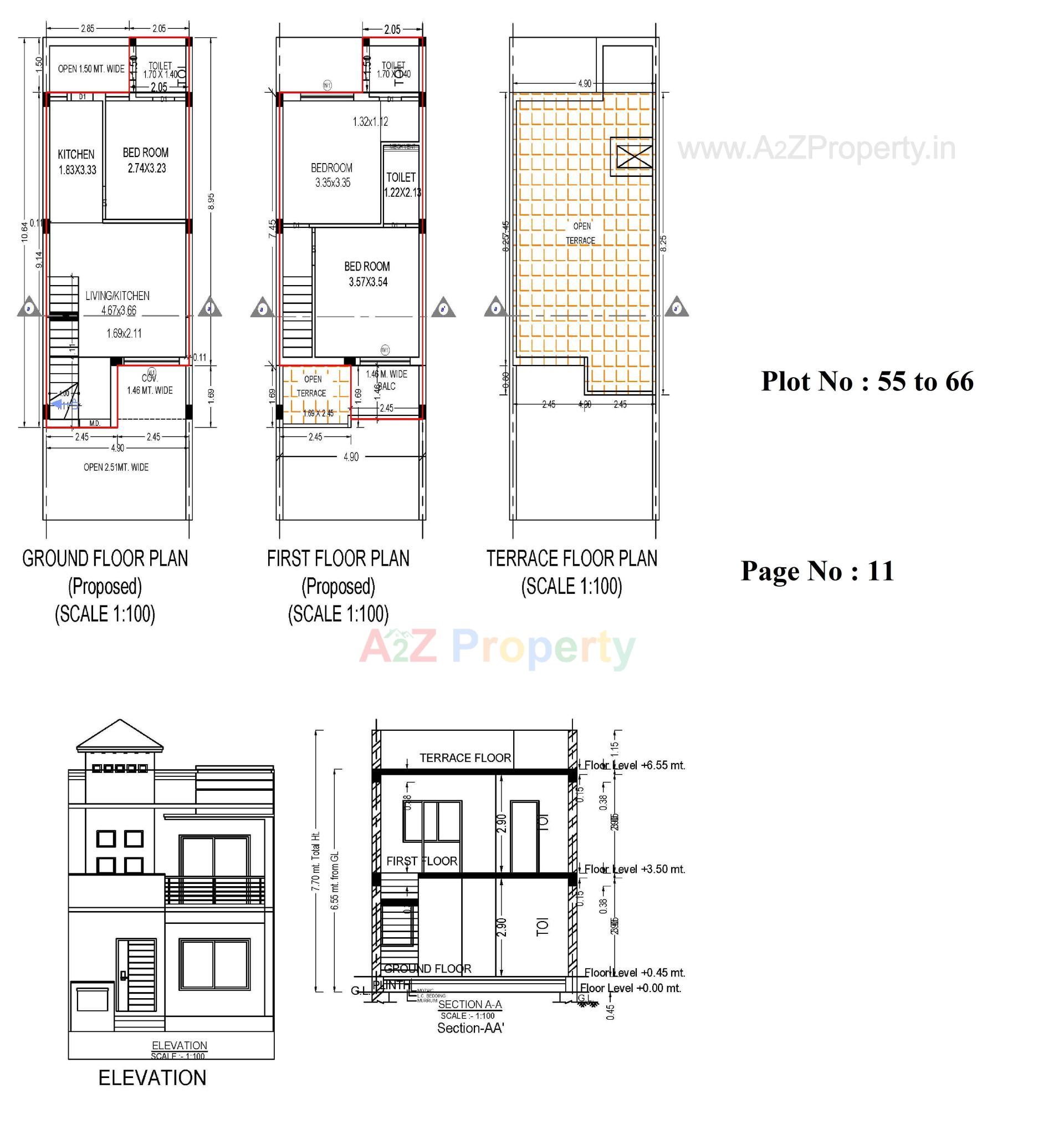Layout of real estate project Panchvati Greens located at Ghanteshwar, Rajkot, Gujarat