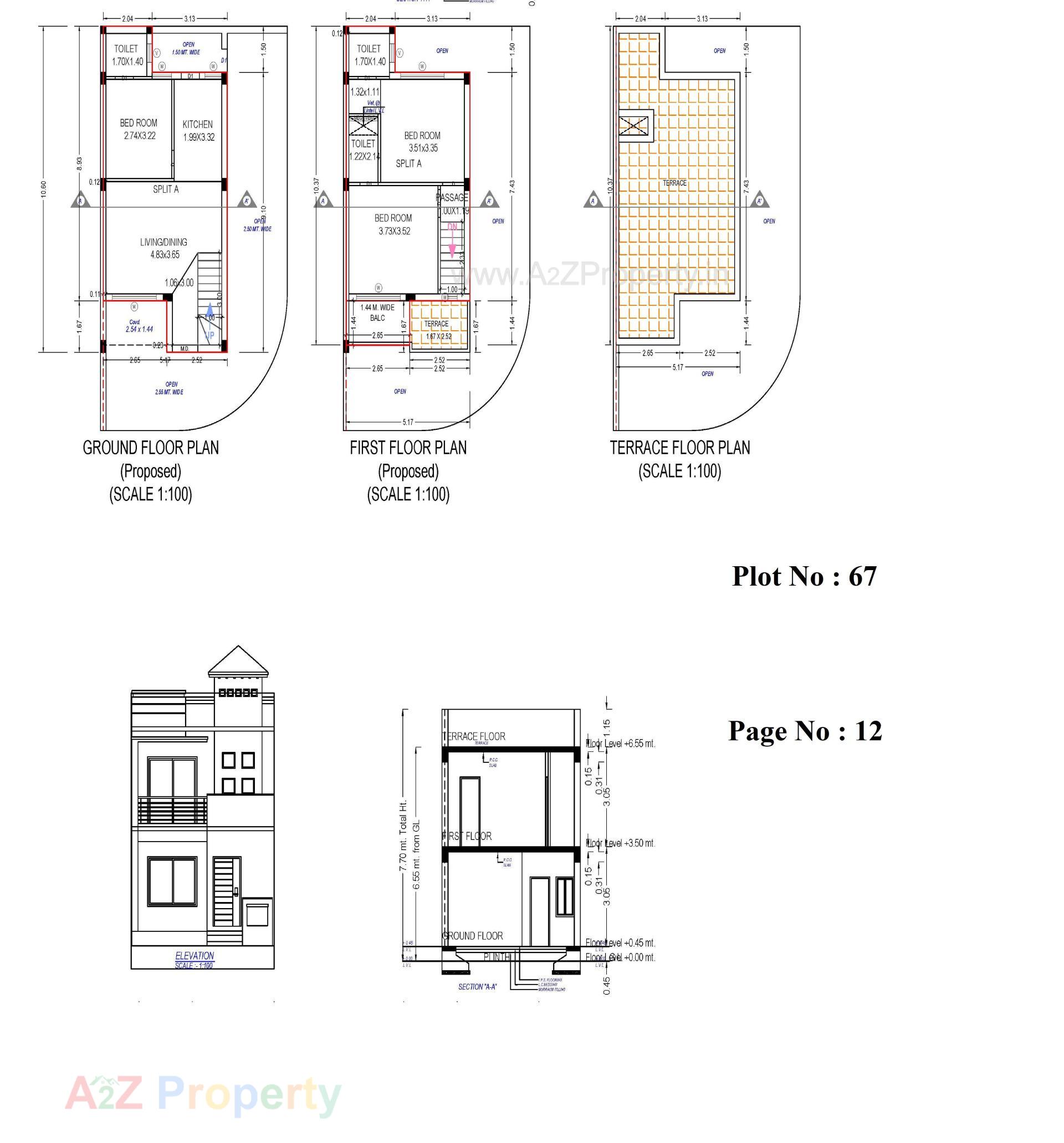 Layout of real estate project Panchvati Greens located at Ghanteshwar, Rajkot, Gujarat