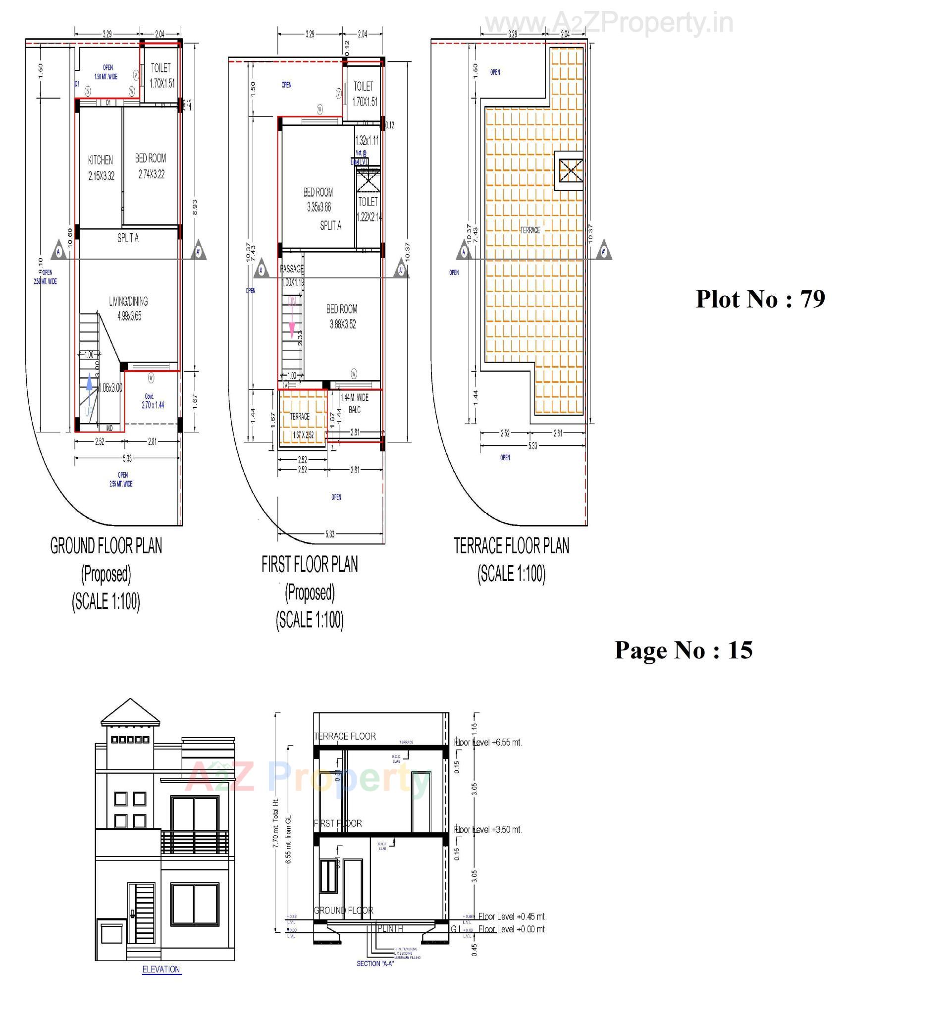 Layout of real estate project Panchvati Greens located at Ghanteshwar, Rajkot, Gujarat